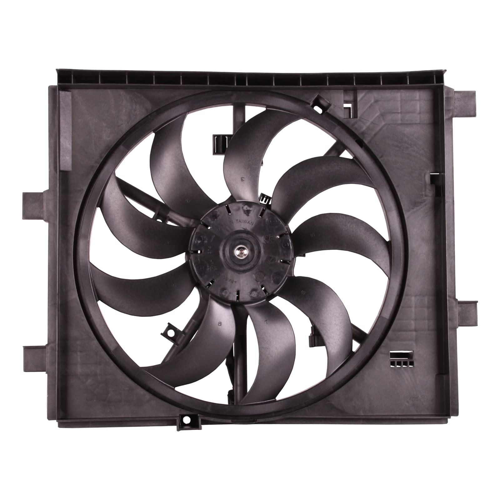 TYG OE Replacement(CAPA Quality) Cooling Fan Extra Silent for Nissan Juke '11- '14 1.6L W/O PWM | OE No. 214831KC0A | Partslink
