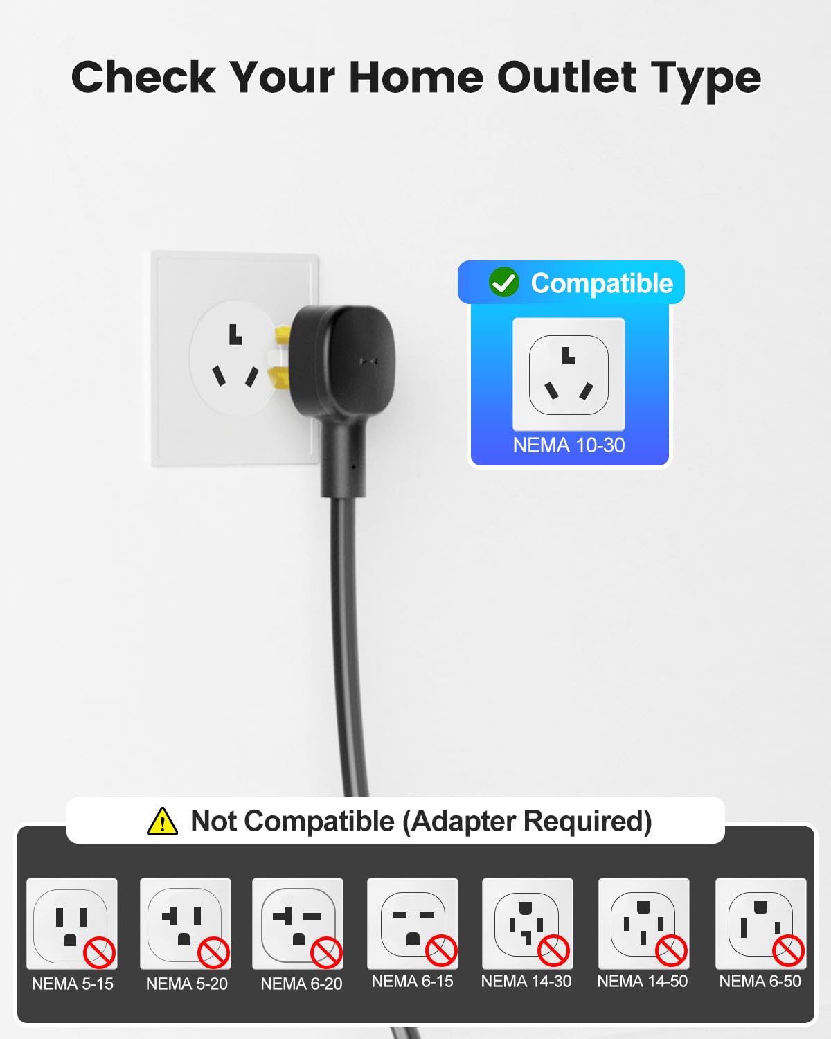 EVDANCE Level 2 EV Charger 24Amp 240V - NEMA 14-30P Charging Station, 25FT Cable for Home/Garage, J1772 Electric Vehicles & Adju