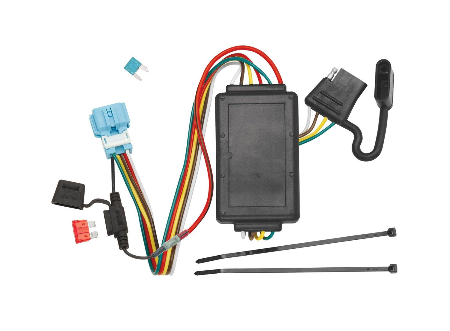Tekonsha T-One T-Connector Harness, 4-Way Flat, Compatible with Select Acura RDX : Honda Accord, Crosstour