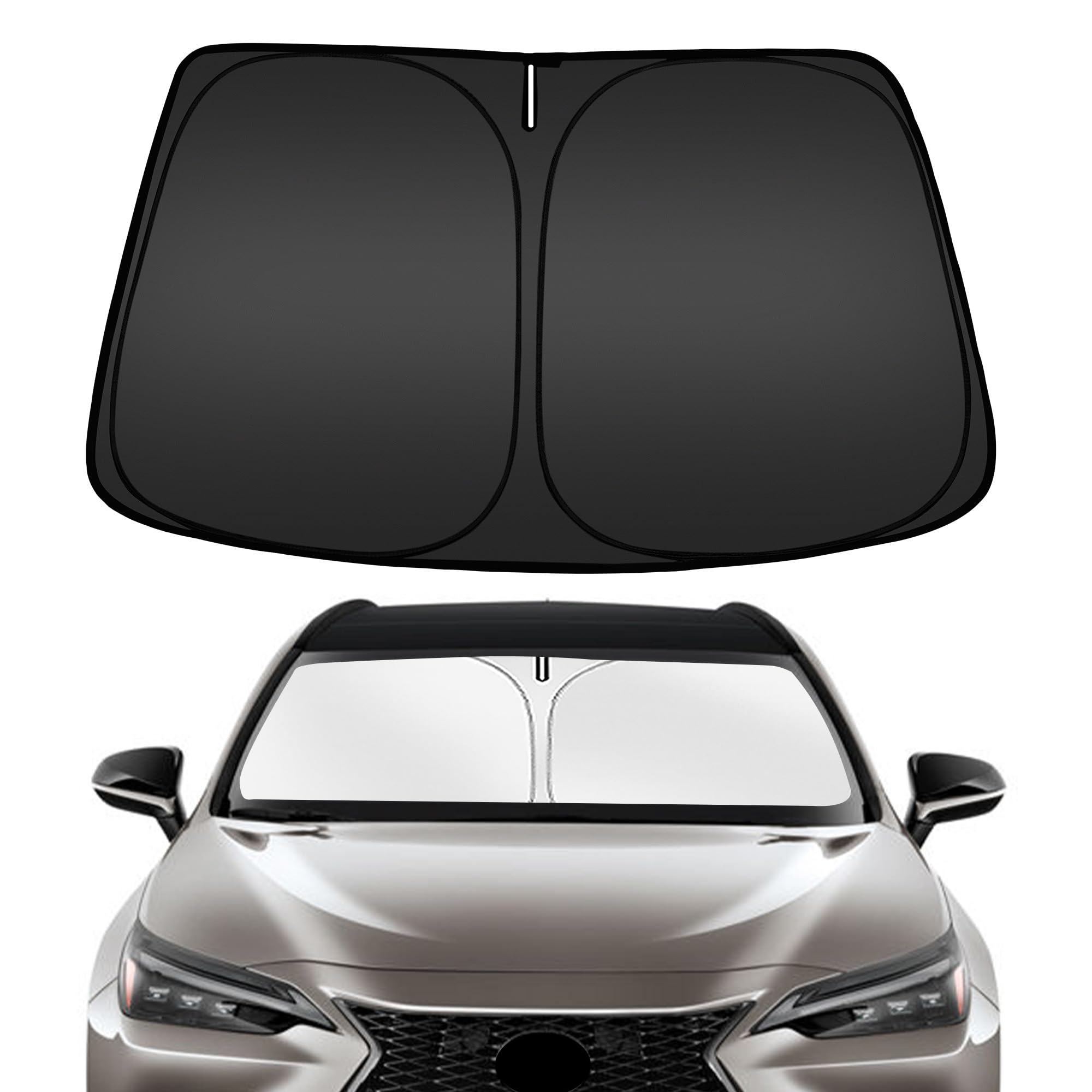 ARISMOTOR Windshield Sun Shade for Le-xus NX NX250 NX350 NX350h NX450h+ 2022-2025, Custom Fit Foldable Front Window Sunshade Sun