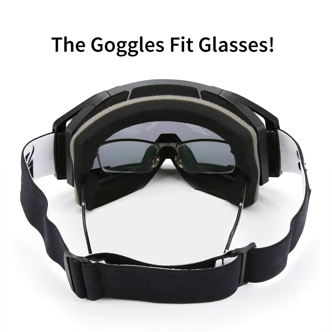 ZDATT Motorcycle Goggles Dirt Bike Goggles Motocross Goggles ATV Goggles Dustproof Racing Goggles Scratch Resistant Ski Goggles