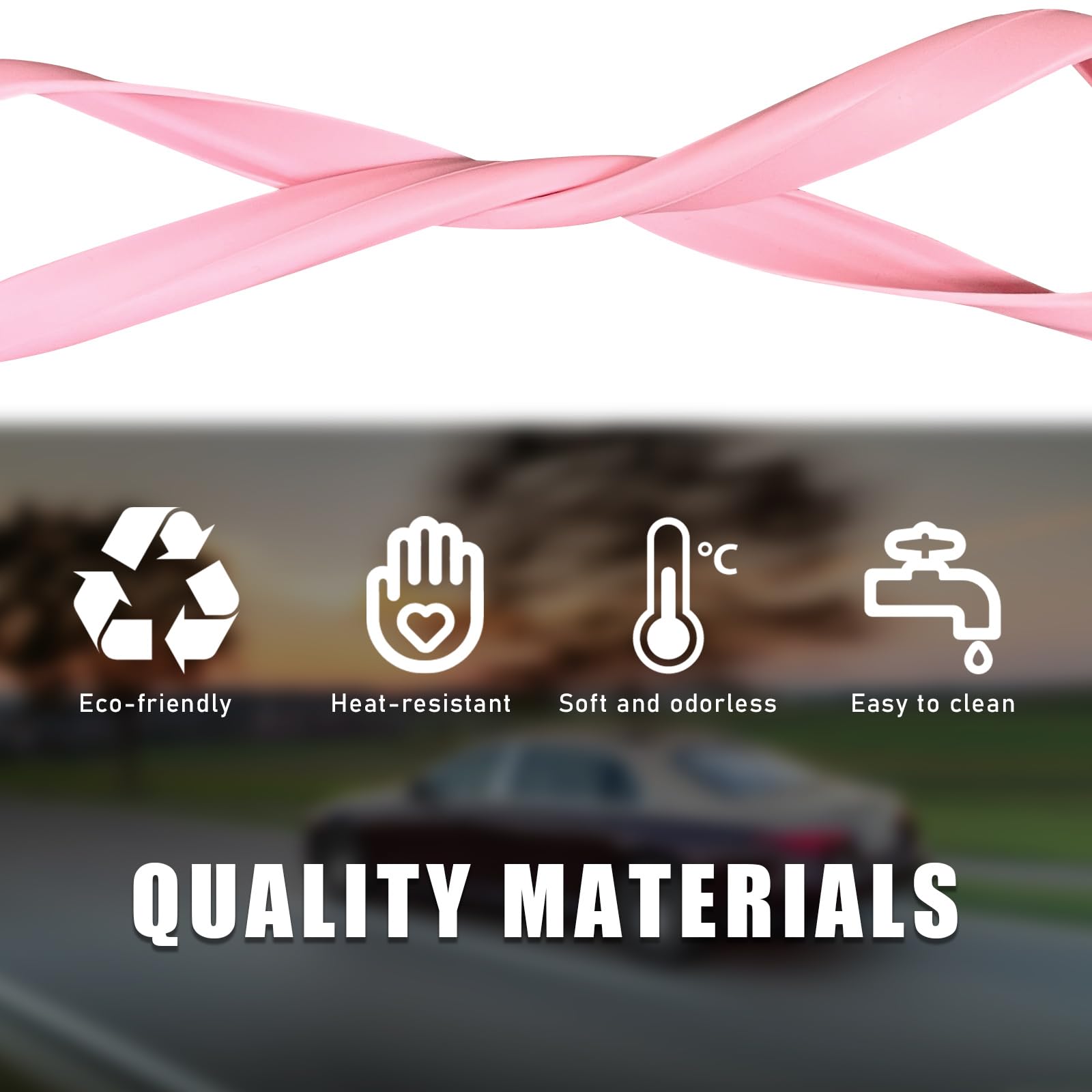 Suvnie Car Rear View Mirror Protector Frame, Silicone Auto Rearview Mirror Edge Protective Cover Compatible with Model 3 Y, Car