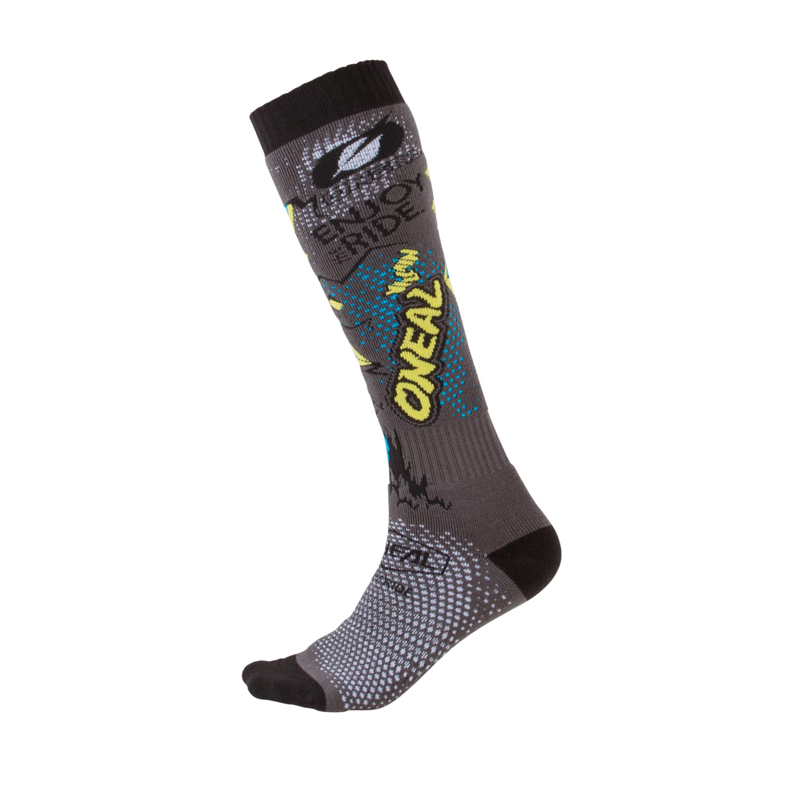 O'Neal Unisex Adult Modern Pro MX Socks (VILLAIN), Gray