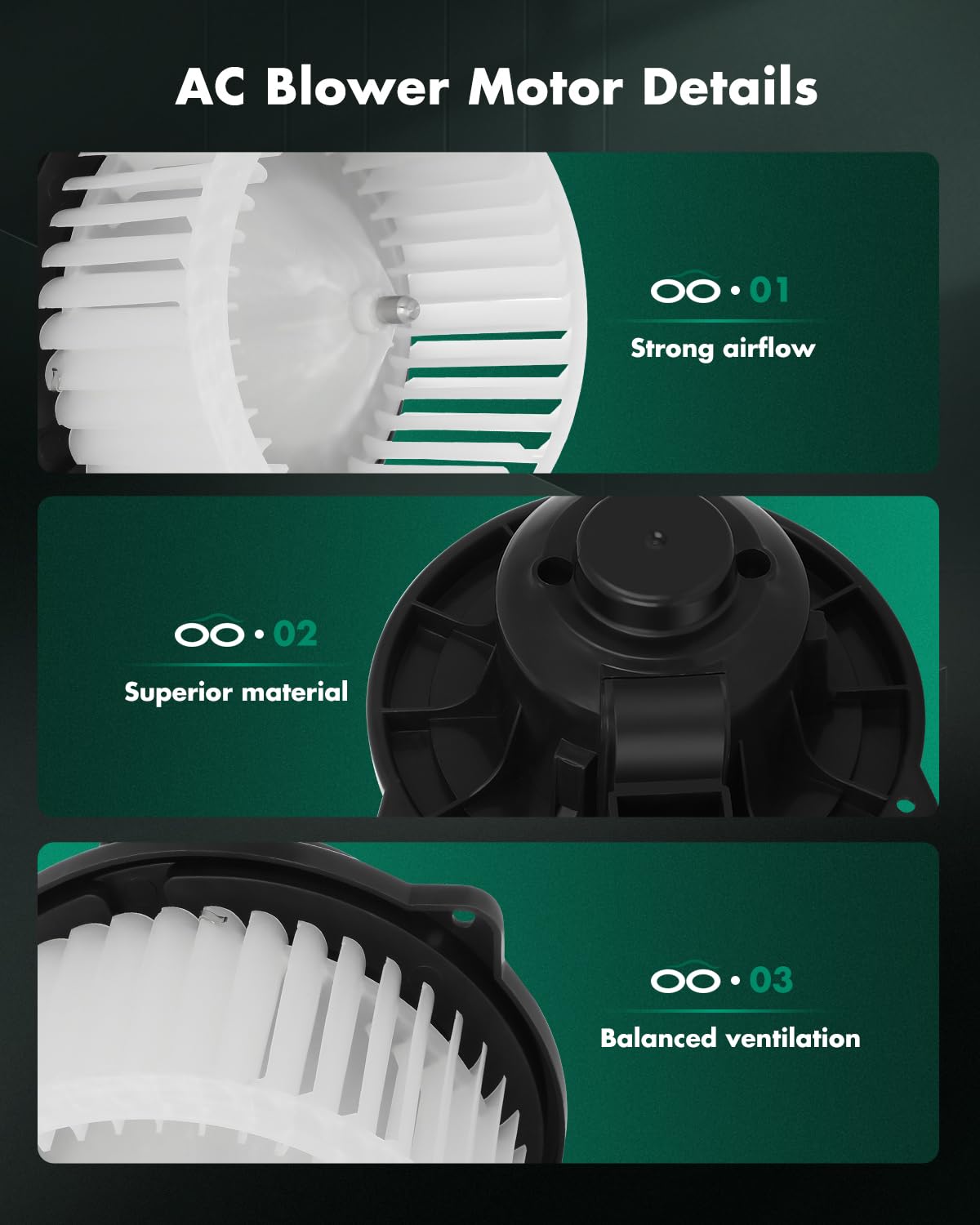 Scitoo Hvac Heater Blower Motor With Fan Cage 700283 For Jaguar 2004-2009,For Land Rover 2005-2016