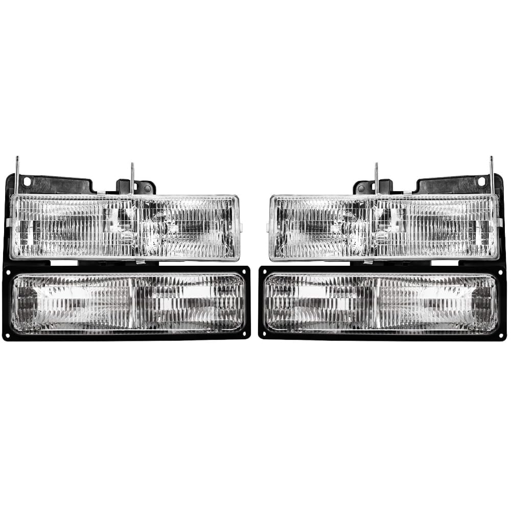 EPIC LIGHTING OE Spec-B-A Replacement Halogen Headlights Signal Lights Compatible with CHEVROLET 94-00 BLAZER TAHOE 94-02 C/K TR