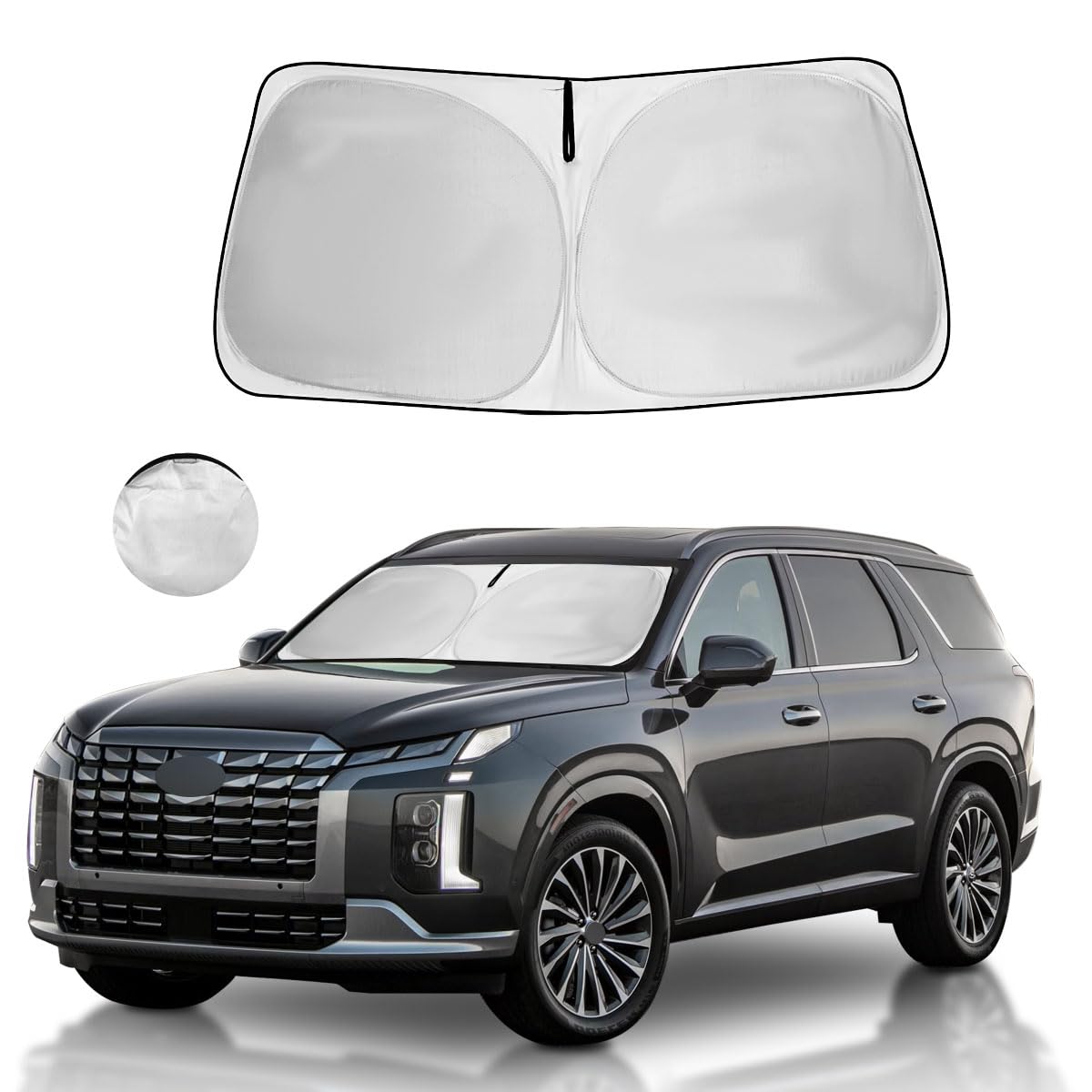 Windshield Sun Shade For Hyun-Dai Palisade 2025 2024 2023 2022 2021 2020 Accessories Window Sunshade Fit Hyun-Dai Palisade Front