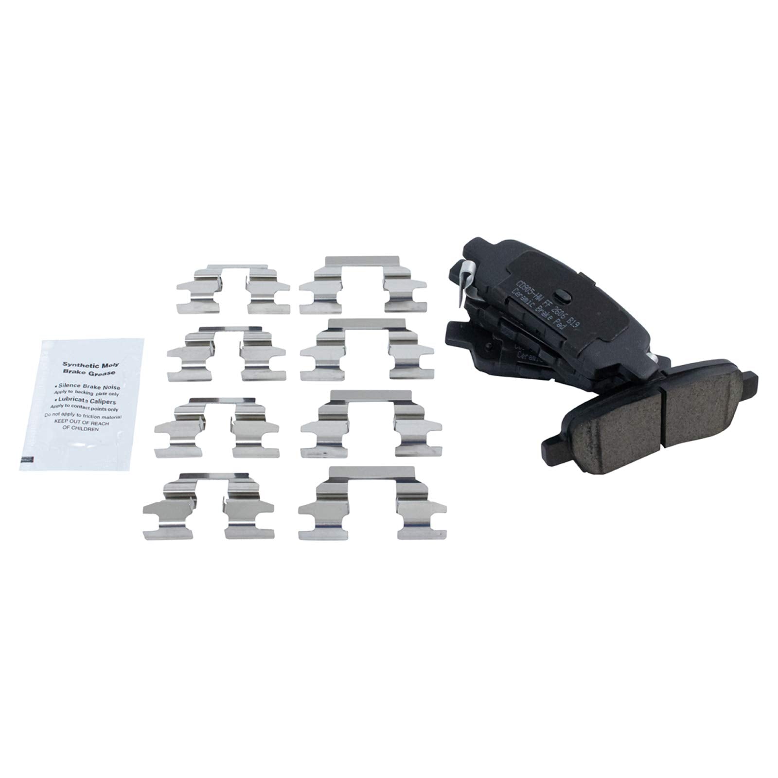 Trq Rear Brake Pad & Rotor Kit Ceramic Compatible With 08-12 Infiniti Ex35 13 Ex37 11-12 G25 05-08 G35 09-13 G37 06-10 M35 M45 1