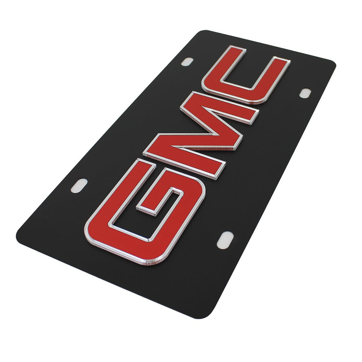 Gmc License Plate On Black Steel