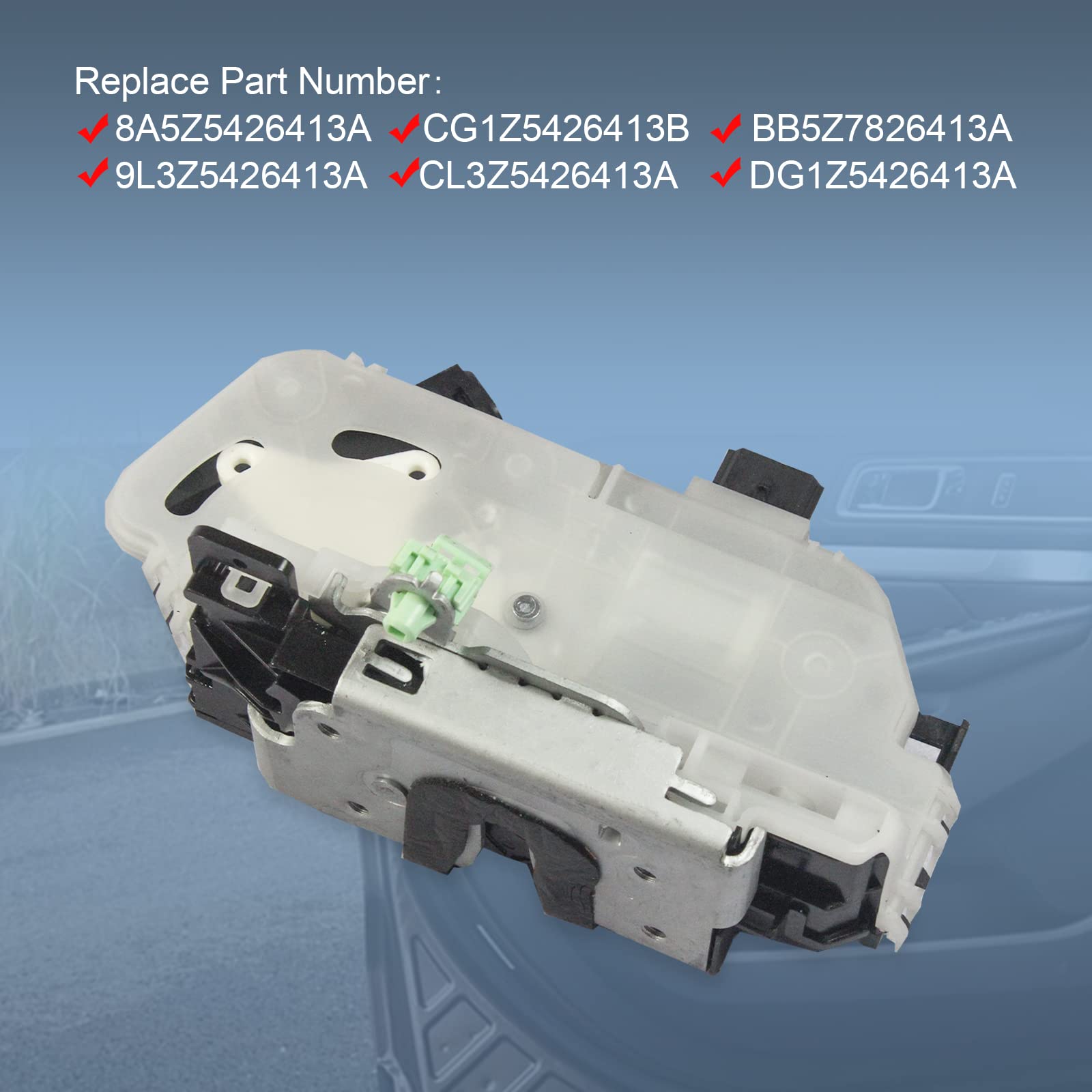 Dicmic Rear Left Driver Side Door Lock Latch Actuator Compatible With 2011-2019 Ford Explorer 2009-2014 Ford F-150 2010-2014 For