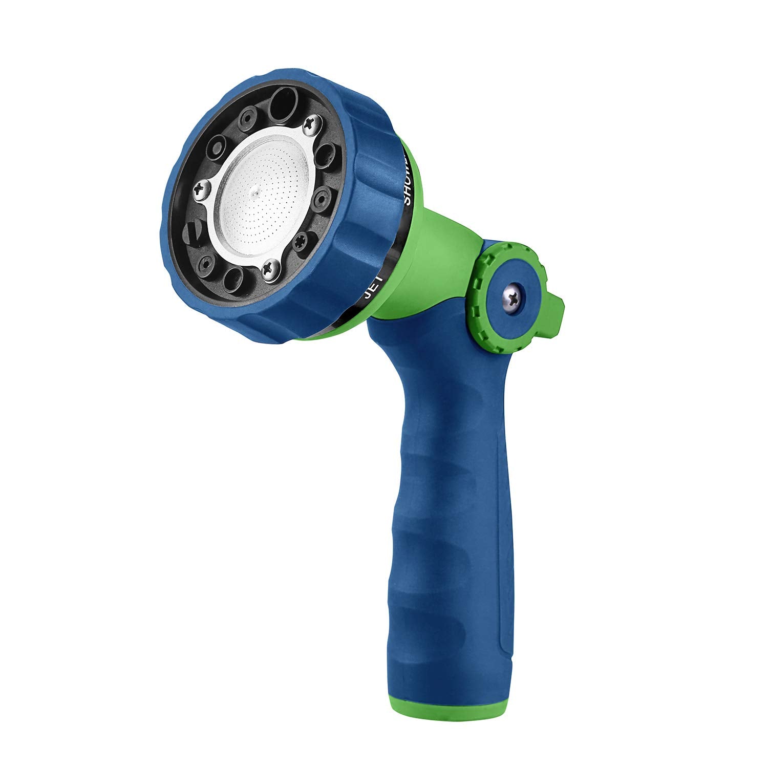 GREEN MOUNT Garden Hose Nozzle  Water Hose Spray Nozzle with Thumb Control On Off Valve for Easy Water Flow Control  Black-grey-New