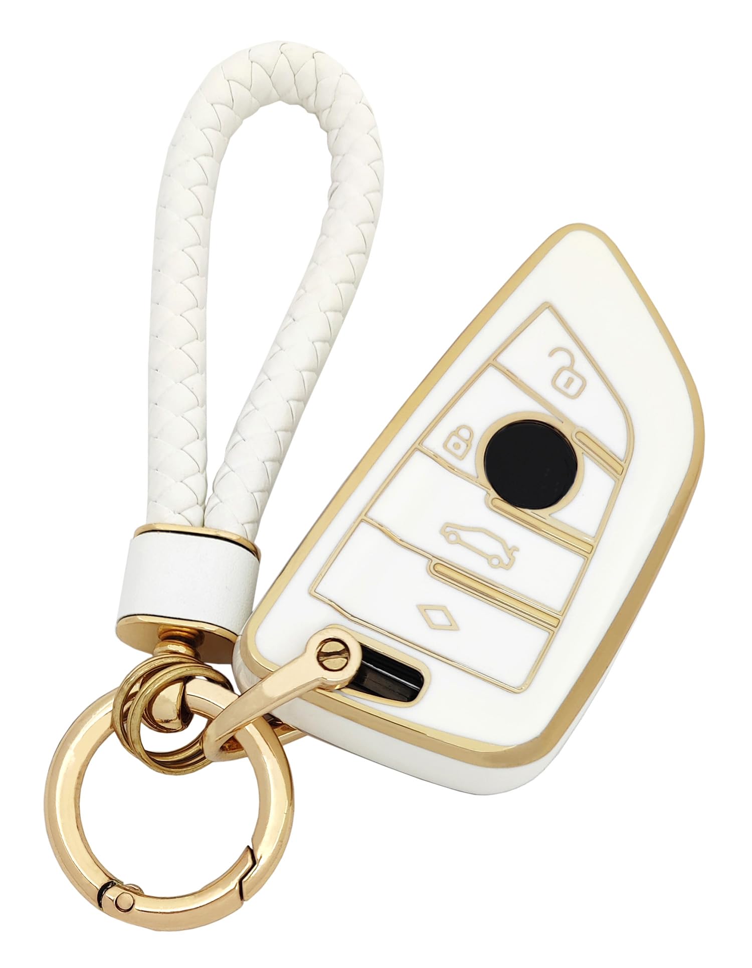 Arruweer Tpu Key Fob Cover Case Holder Protector Compatiable With Bmw 1 2 5 6 7 Series X1 X2 X3 X5 X6 M4 M5 Z4 Accessories With