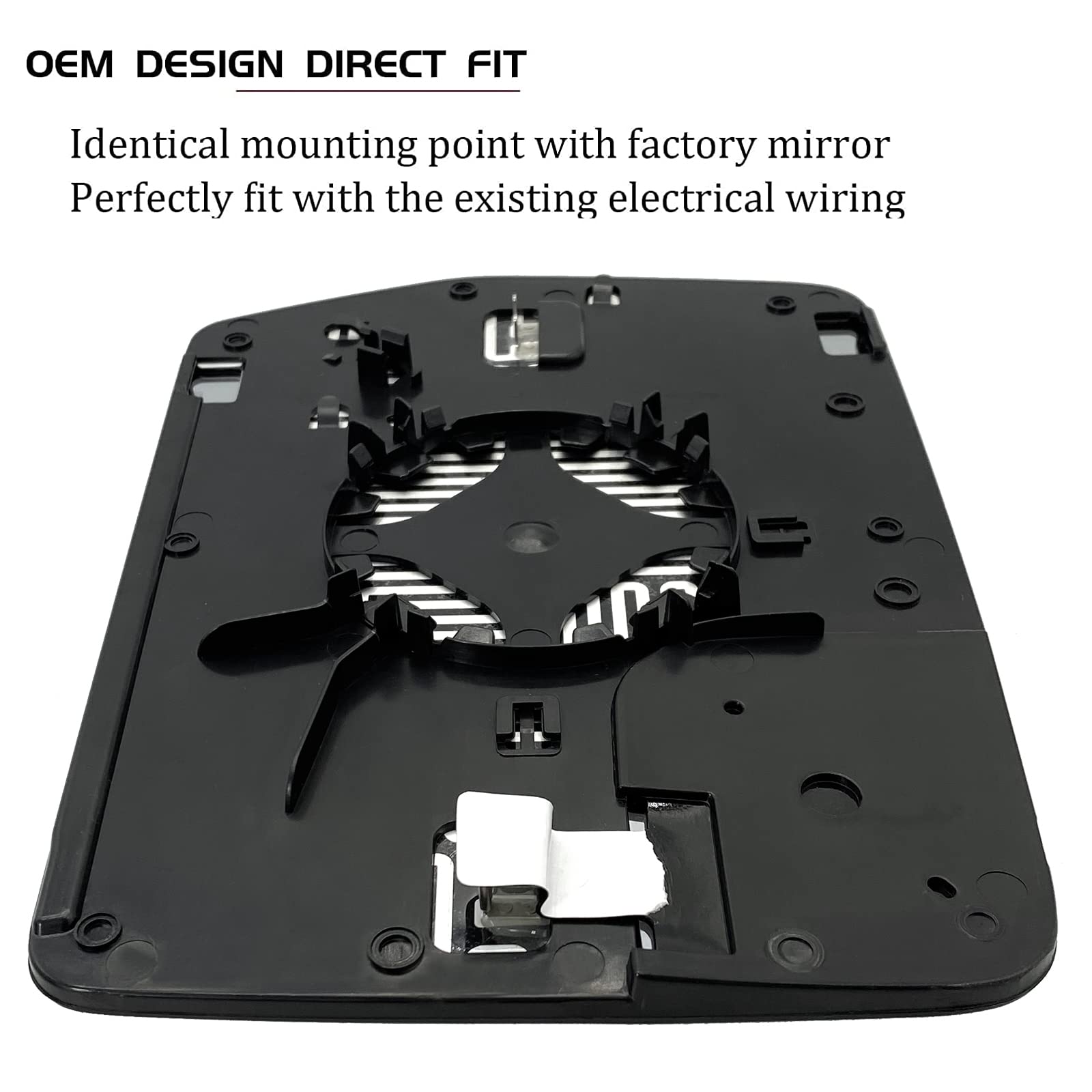 Driver Left Side Heated Mirror Replacement For 2011 2012 2013 2014 Ford F150 Blind Spot Mirror Glass - Side View Heated Convex M