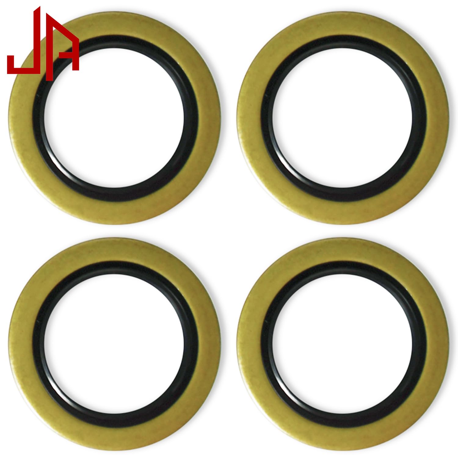 Jadode 4 Pack Double Lip Grease Seals 2.250''I.D X 3.376''O.D Replacement 010-036-00 (10-36) Or 22333Tb Spindle #42 Fits 5200-7000 Lbs Trailer Axle Hub Wheel Grease Seals