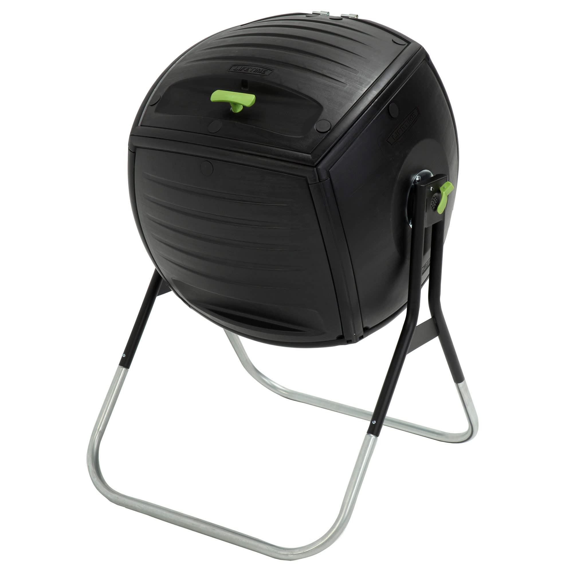 Lifetime 60076 50 gal Compost Tumbler, Black
