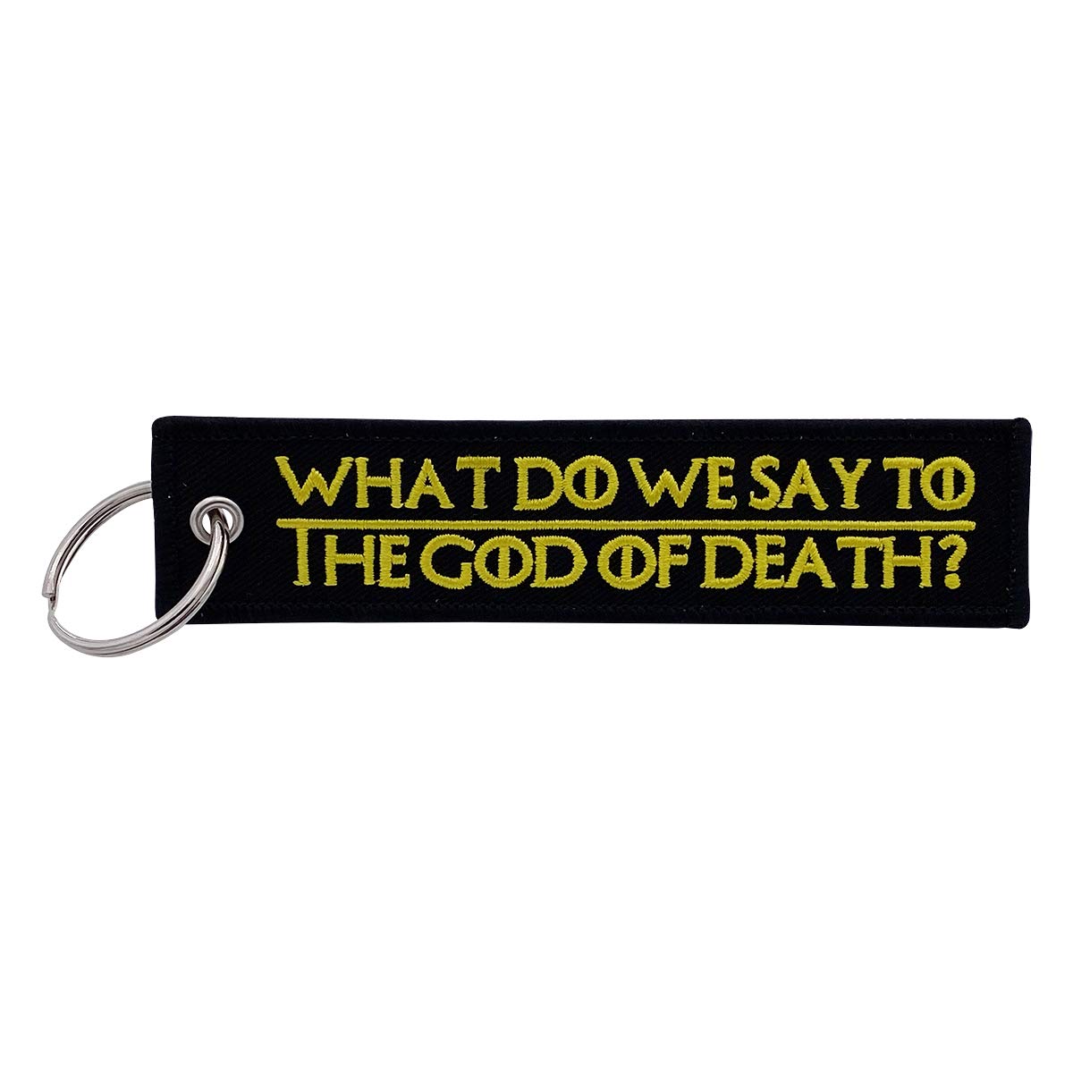 Boostnatics Keychain Tag For Motorcycles, Scooters, Bike, Cars, Backpacks, Gifts, & More (God Of Death (Black/Gold))