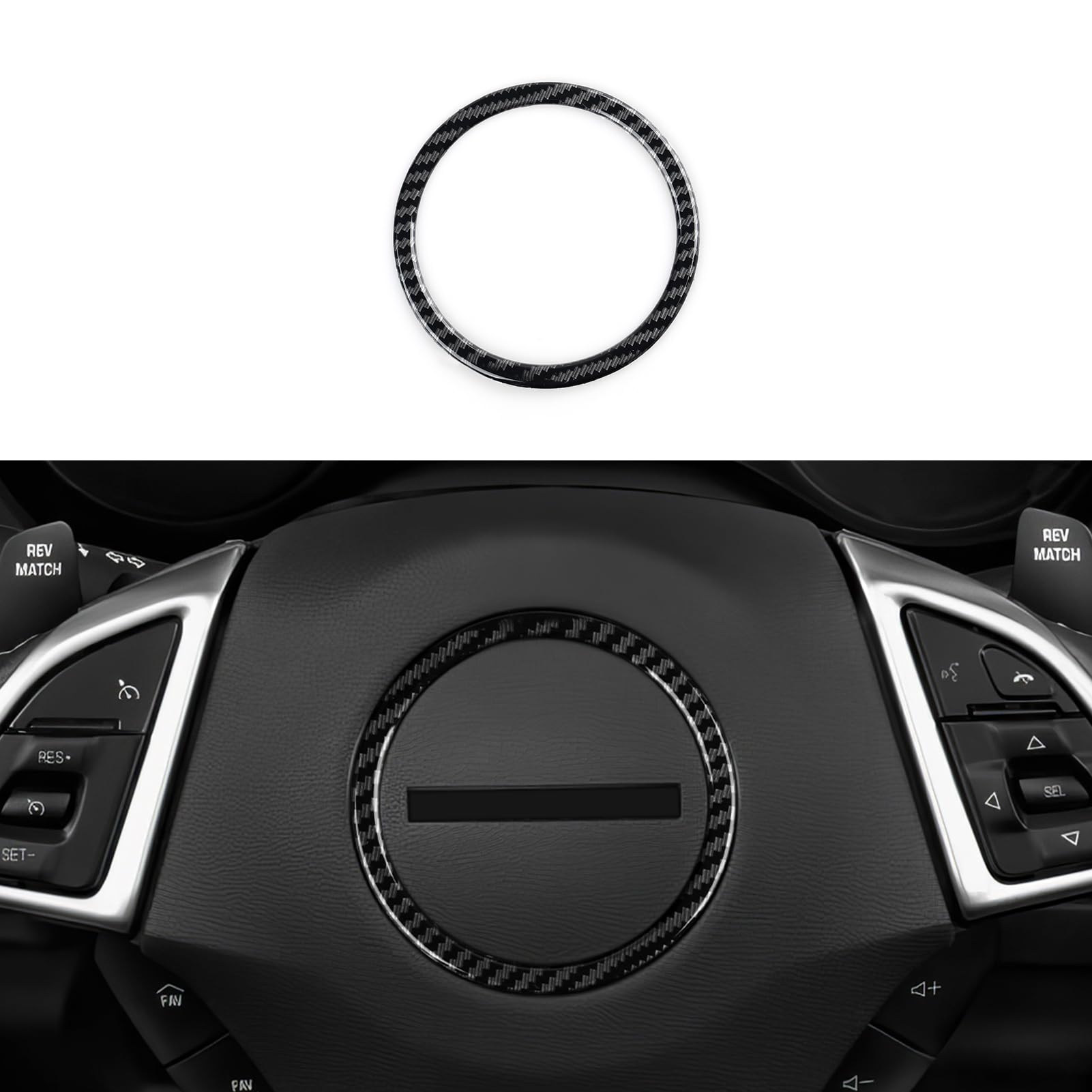 Car Sticker Interior Trim Cover for Chevrolet Camaro 2016 2017 2018 2019 2020 2021 2022 2023 2024 ABS Carbon Fiber Decal Accesso