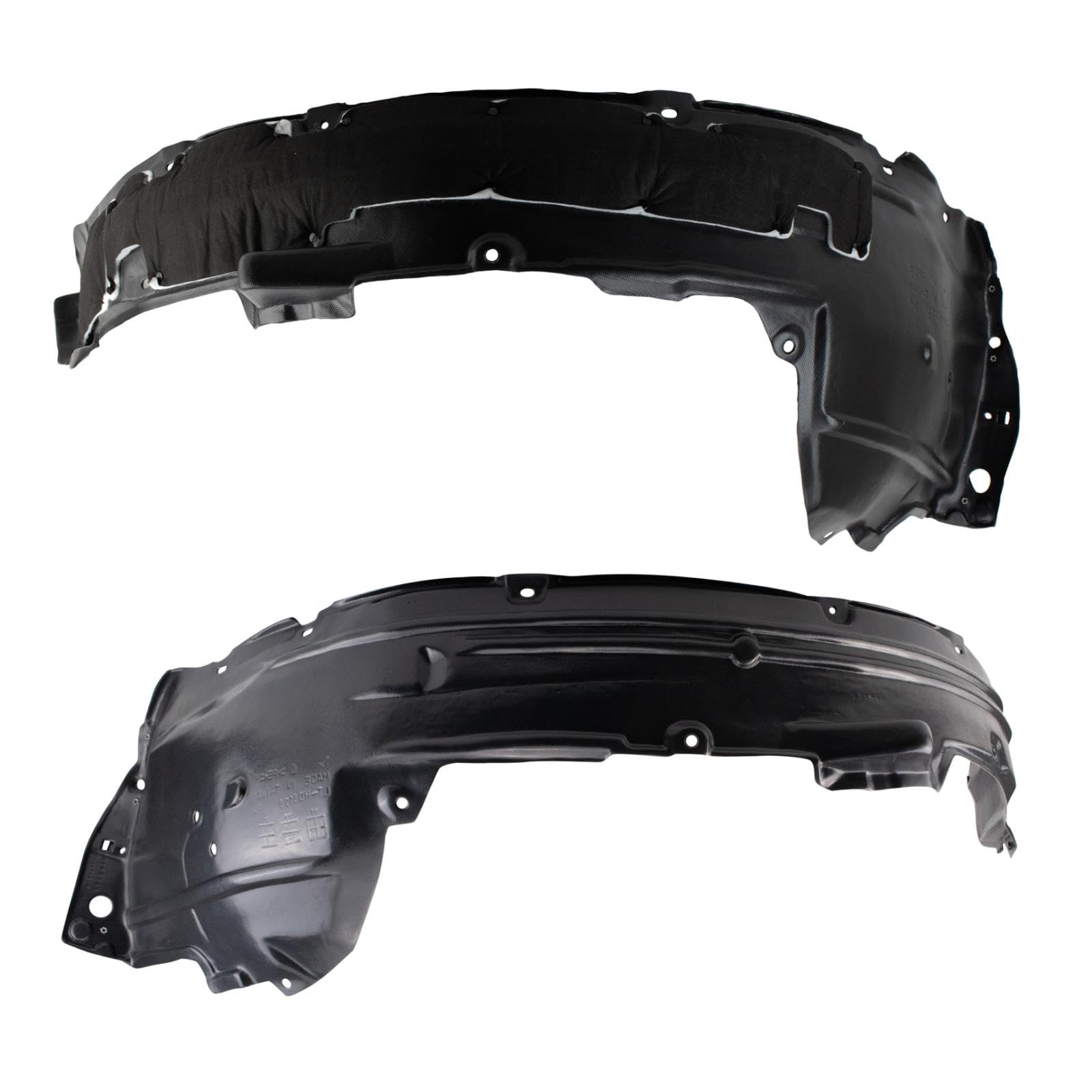 Trq Front Inner Fender Liner Set Compatible With 2012-2014 Honda Cr-V Ho1248155 Ho1249147