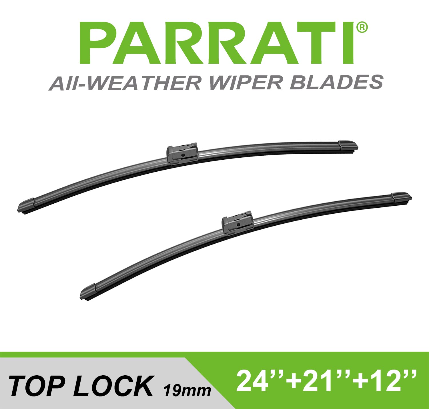 Parrati High Performance Premium All-Season Automotive Windshield Wipers With Rear Wiper Blades Replacement For 2009-2017 Buick