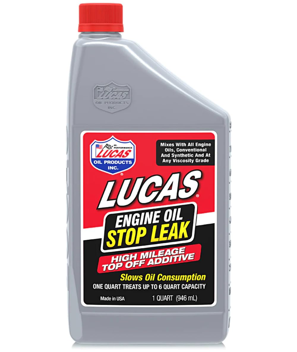 Lucas Oil 11100 Engine Oil Stop Leak Top Off Additive - 1 Quart