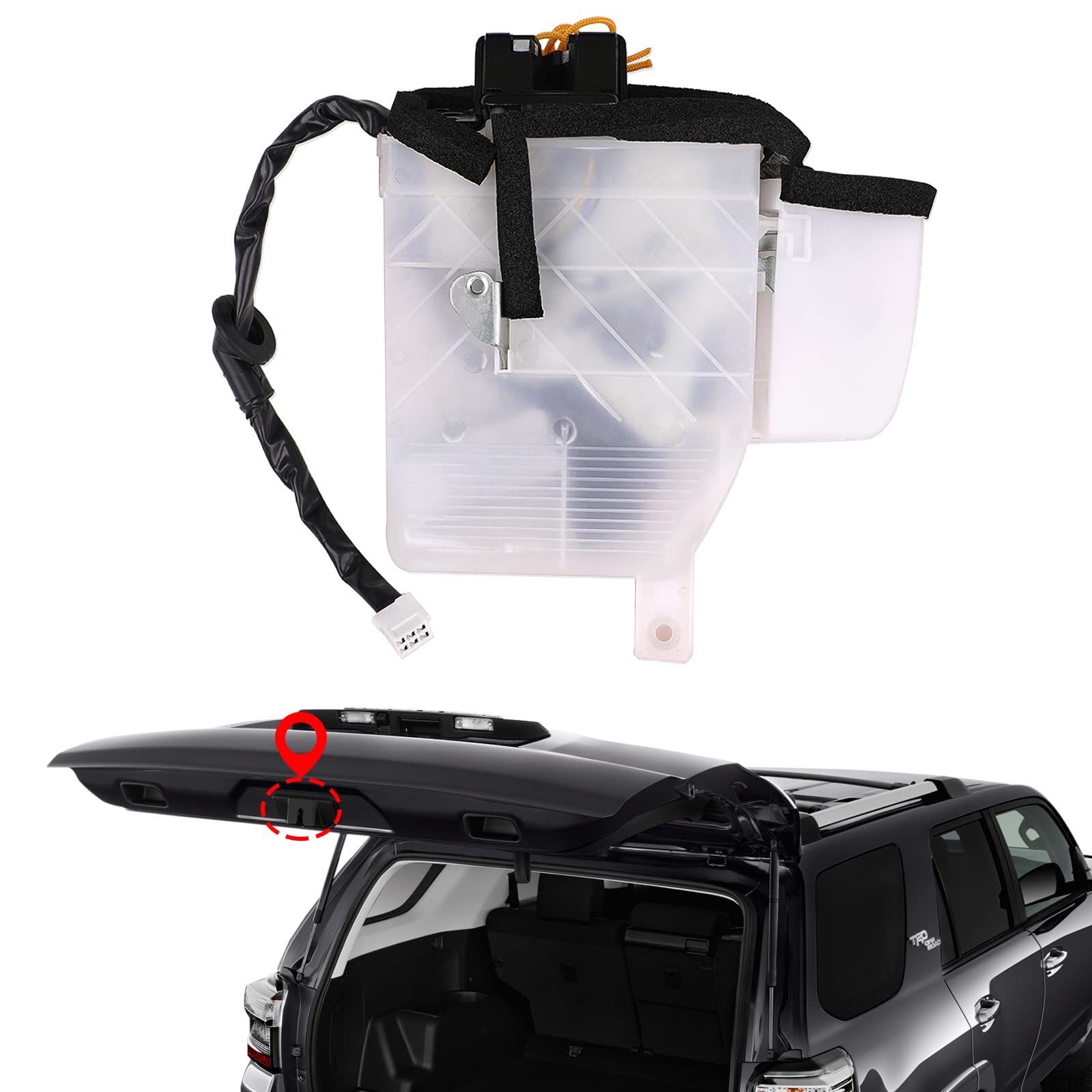 Rear Hatch Latch Actuator For Toyota 4Runner 2003-2009 Back Door Lock Assembly Trunk Latch Replace Toyota 69110-35090 69110-35062 69110-35060 Tailgate Lock Liftgate Actuator Rear Gate Latch Motor