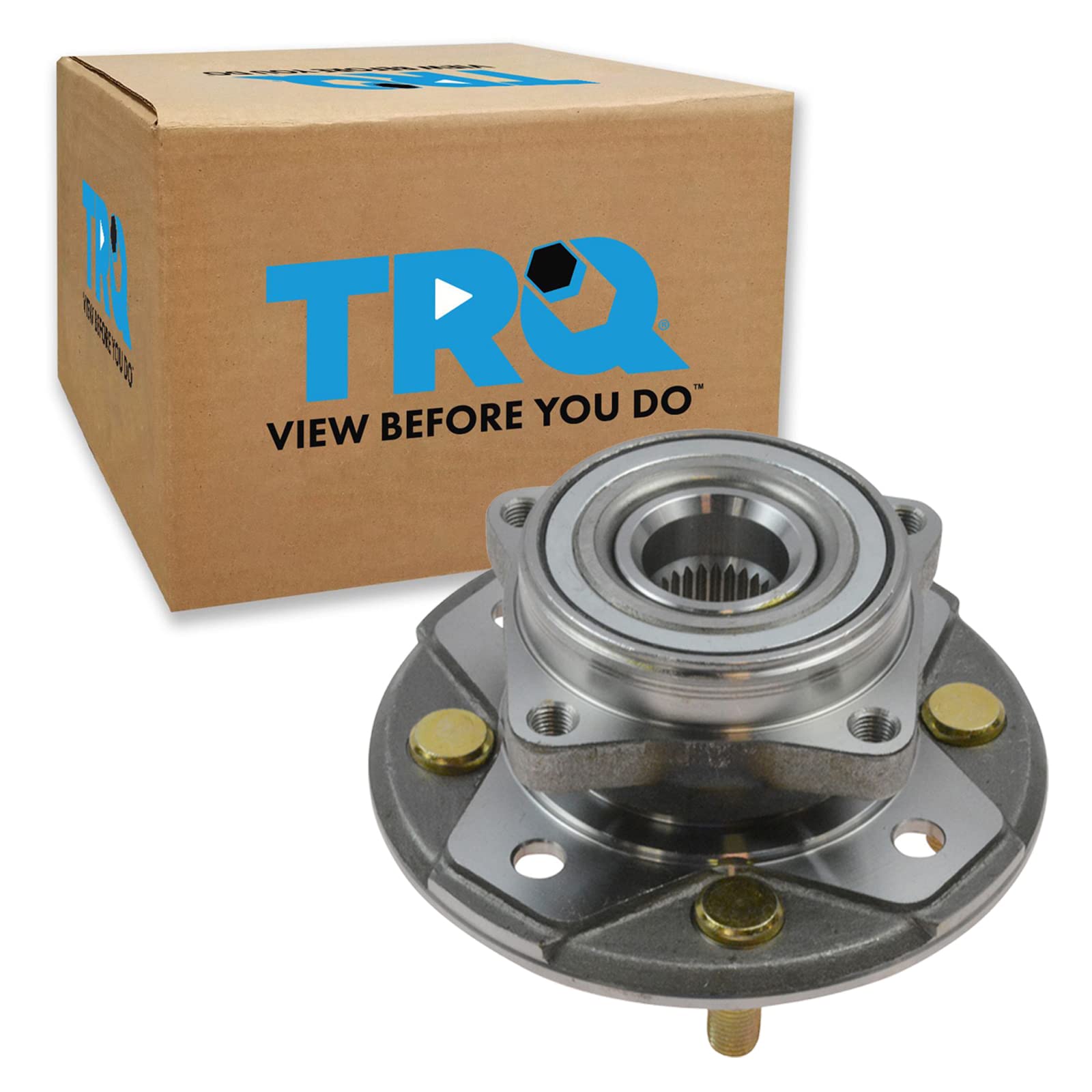 Trq Front Left Right Wheel Hub Bearing Assembly Driver Passenger Side Compatible With 1997 Acura Cl 1990-1997 Honda Accord