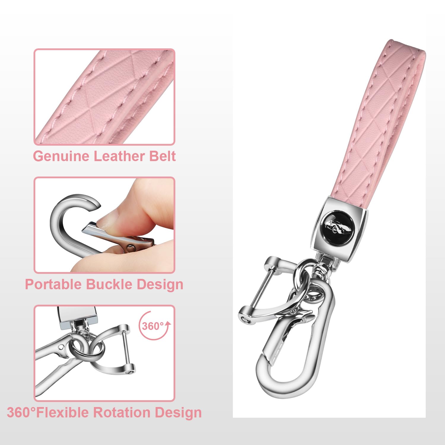 Qbuc For Toyota Key Fob Cover With Keychain Tpu Suitable For 2018-2022 Toyota Camry Rav4 Avalon C-Hr Corolla Highlander