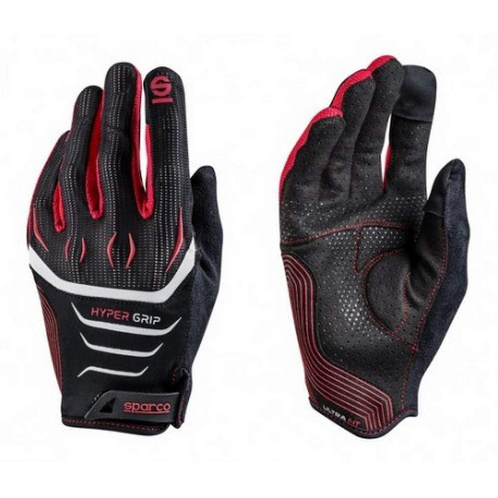 Sparco 002094  nrrs08  HyperGrip Gloves, Black/Red