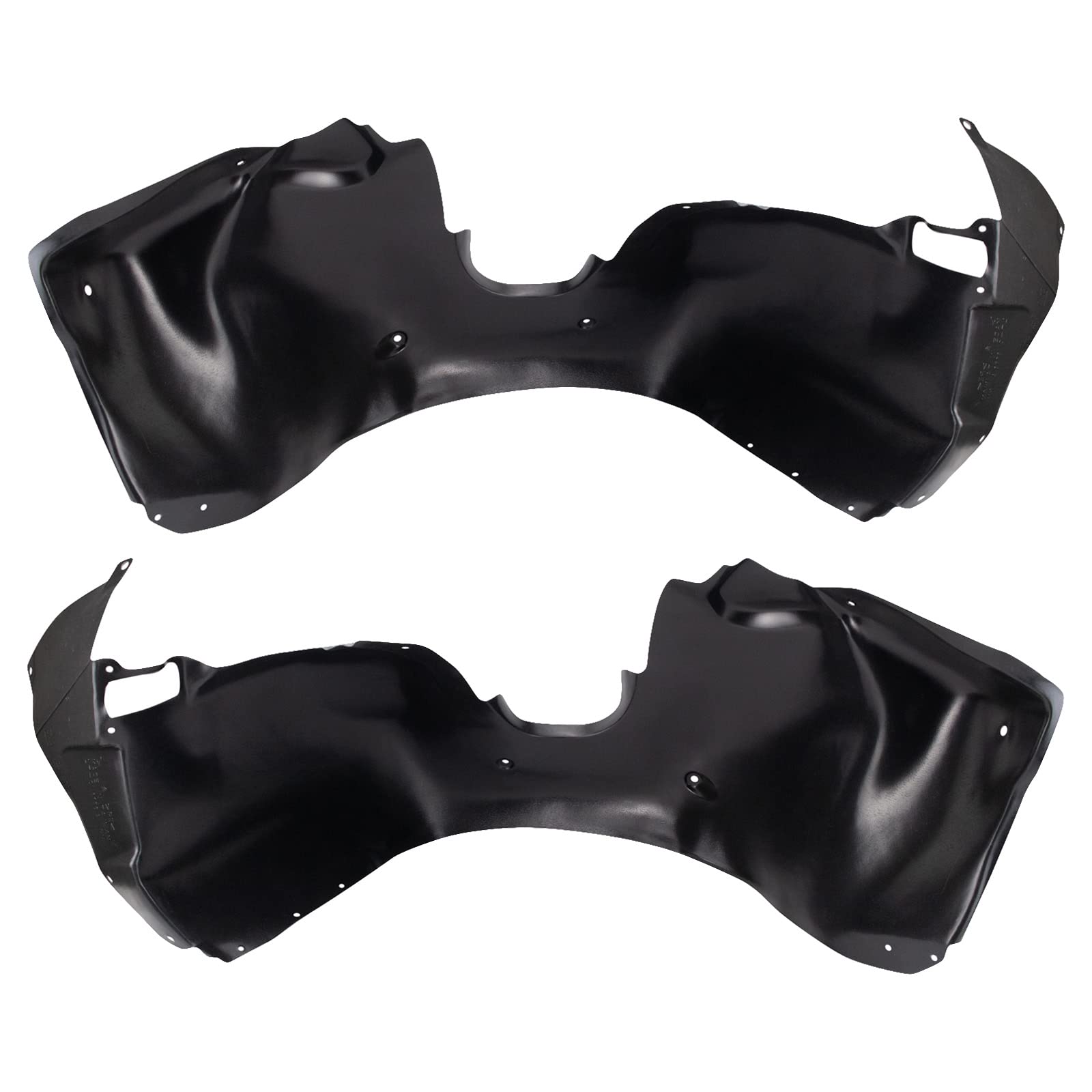 Trq Inner Fender Liner Set Compatible With 2014-2015 Chevrolet Camaro Gm1248252 Gm1249252
