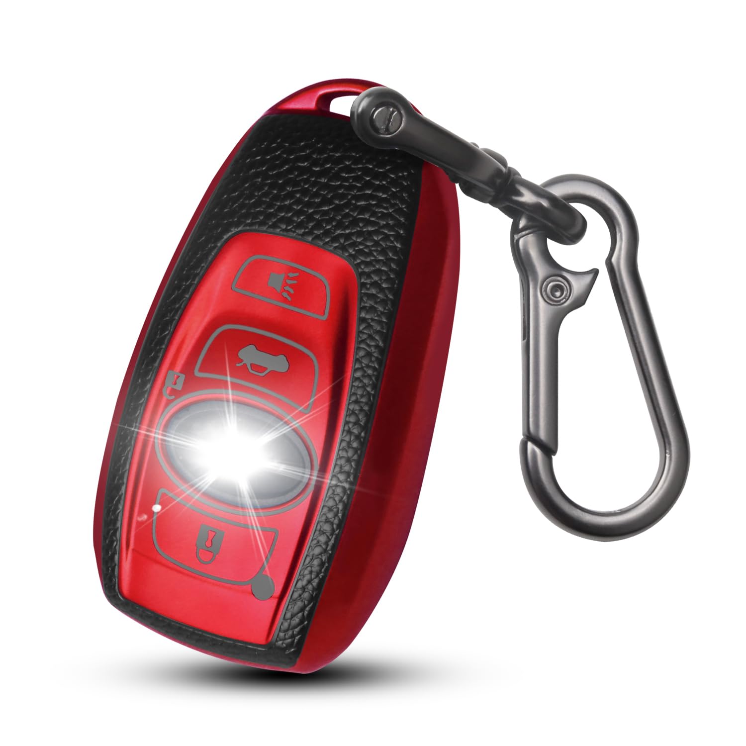 Qbuc For Subaru Key Fob Cover Case With Keychain,Car Key Holder Fit For Subaru Crosstrek Forester Outback Ascent Impreza Legacy