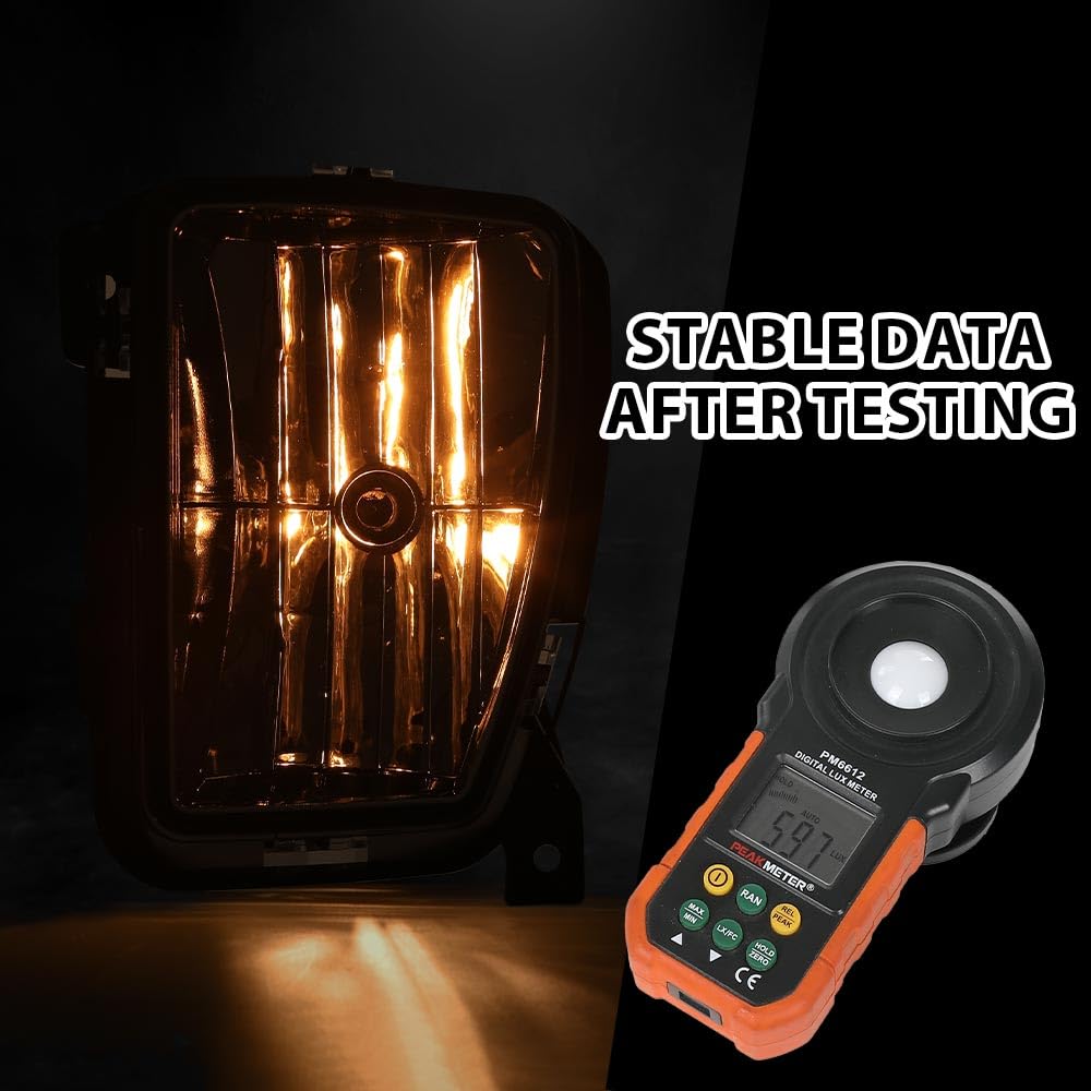 G-Plus Fog Light Compatible With Dodge Ram 1500 Pickup 2013-2018,(Not For Rebel Models),Driving Clear Fog Lamps W/Bulbs Pair