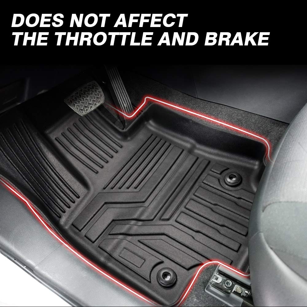 Powerty Floor Mats For 2024 2025 Chevrolet/Chevy Trax Accessories All Weather Floor Liner 3D Tpe 1St & 2Nd Row Floor Mat Heavy-D