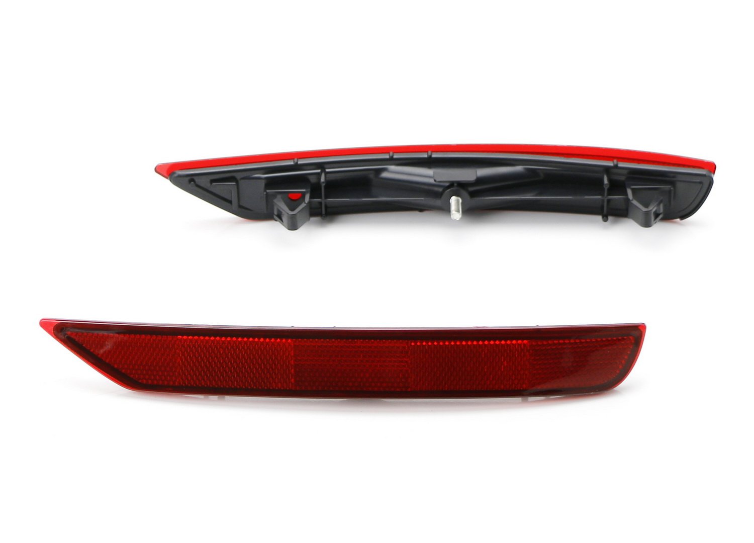 Ijdmtoy Red Lens Rear Bumper Reflector Lenses Compatible With 2009-2018 Subaru Forester, Oe-Spec Lh Rh Assembly