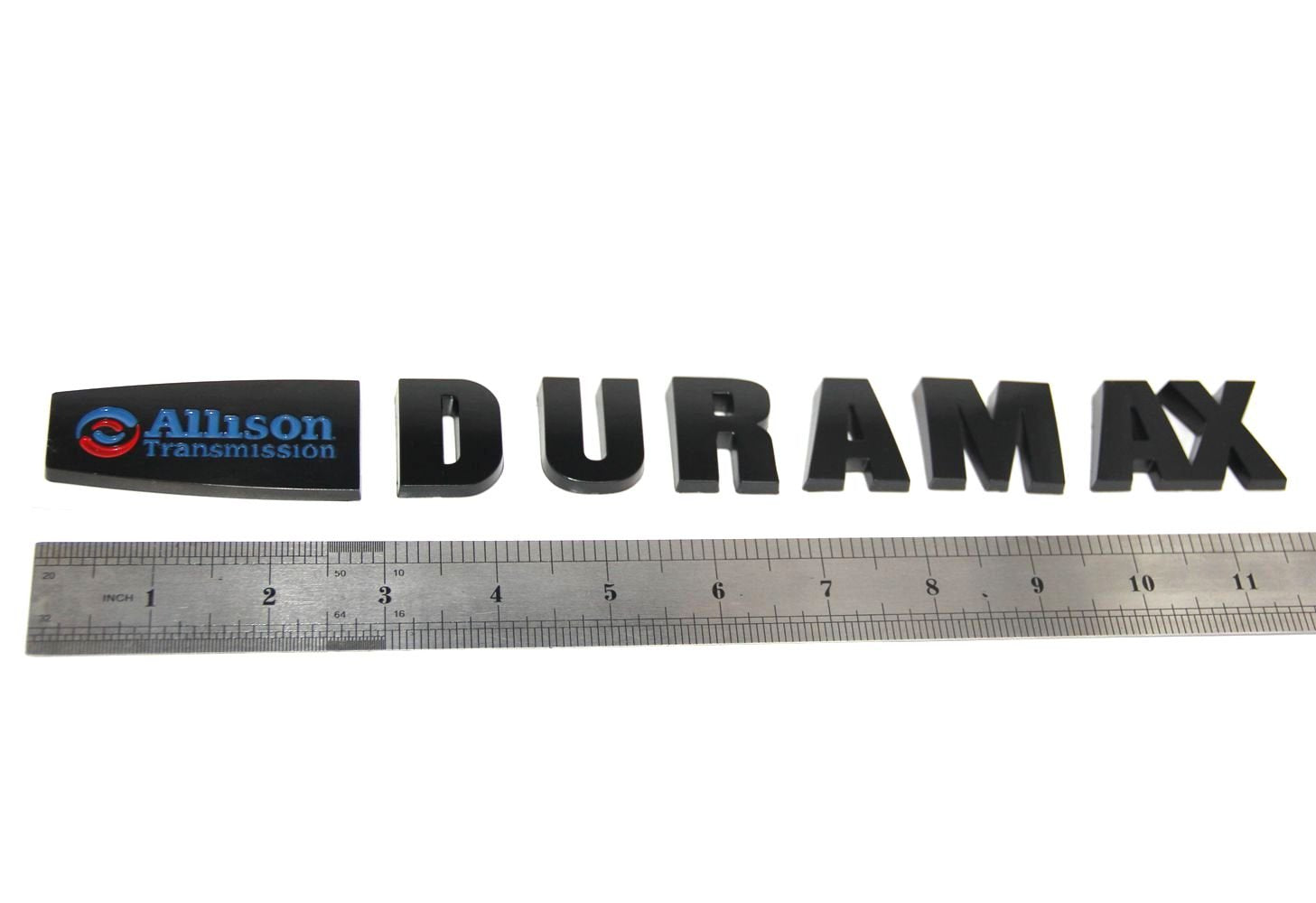 Yoaoo 2X Oem Allison Duramax Badges Emblems For Gm Silverado 2500Hd 3500Hd Hood Black Blue