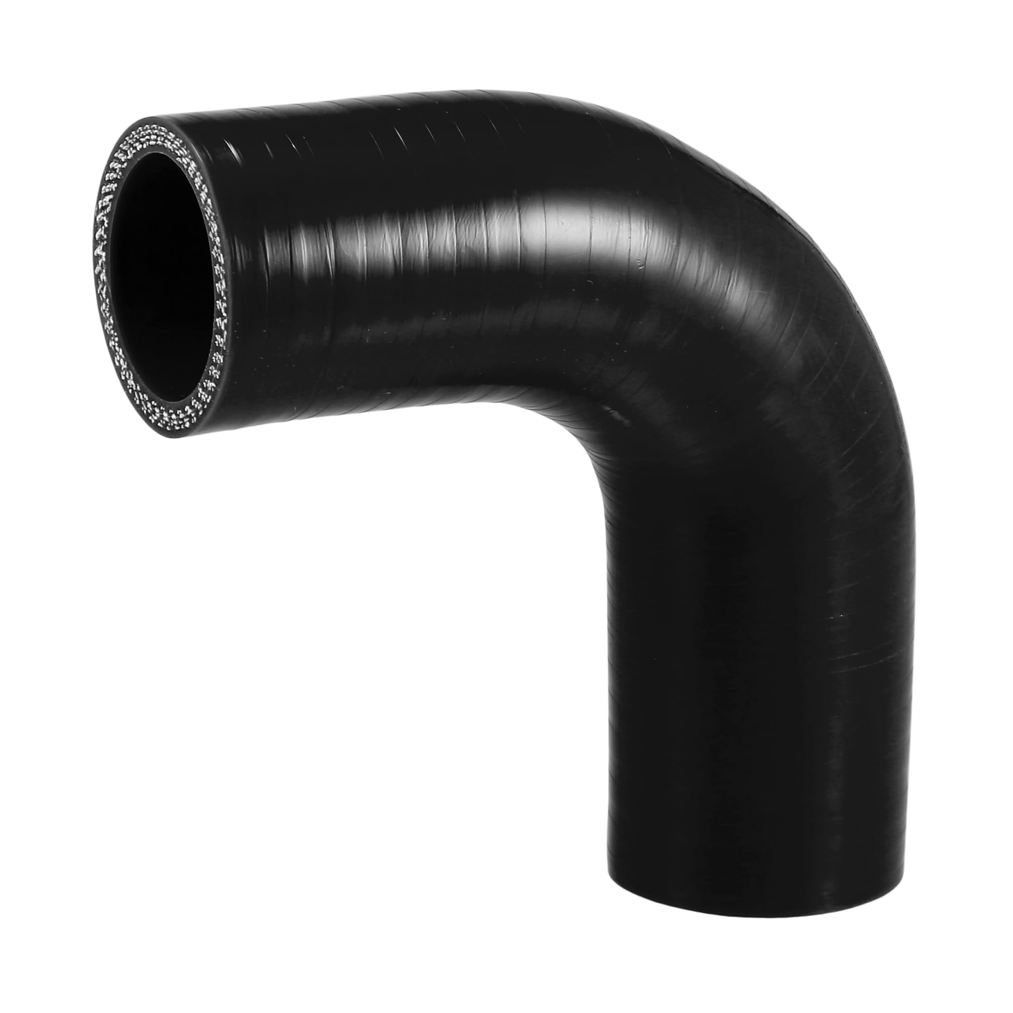 X AUTOHAUX 1 Pcs 35mm 1.38 ID 90mm 3.54 Length 90 Degrees Black Car Silicone Hose Coolant Hose Universal