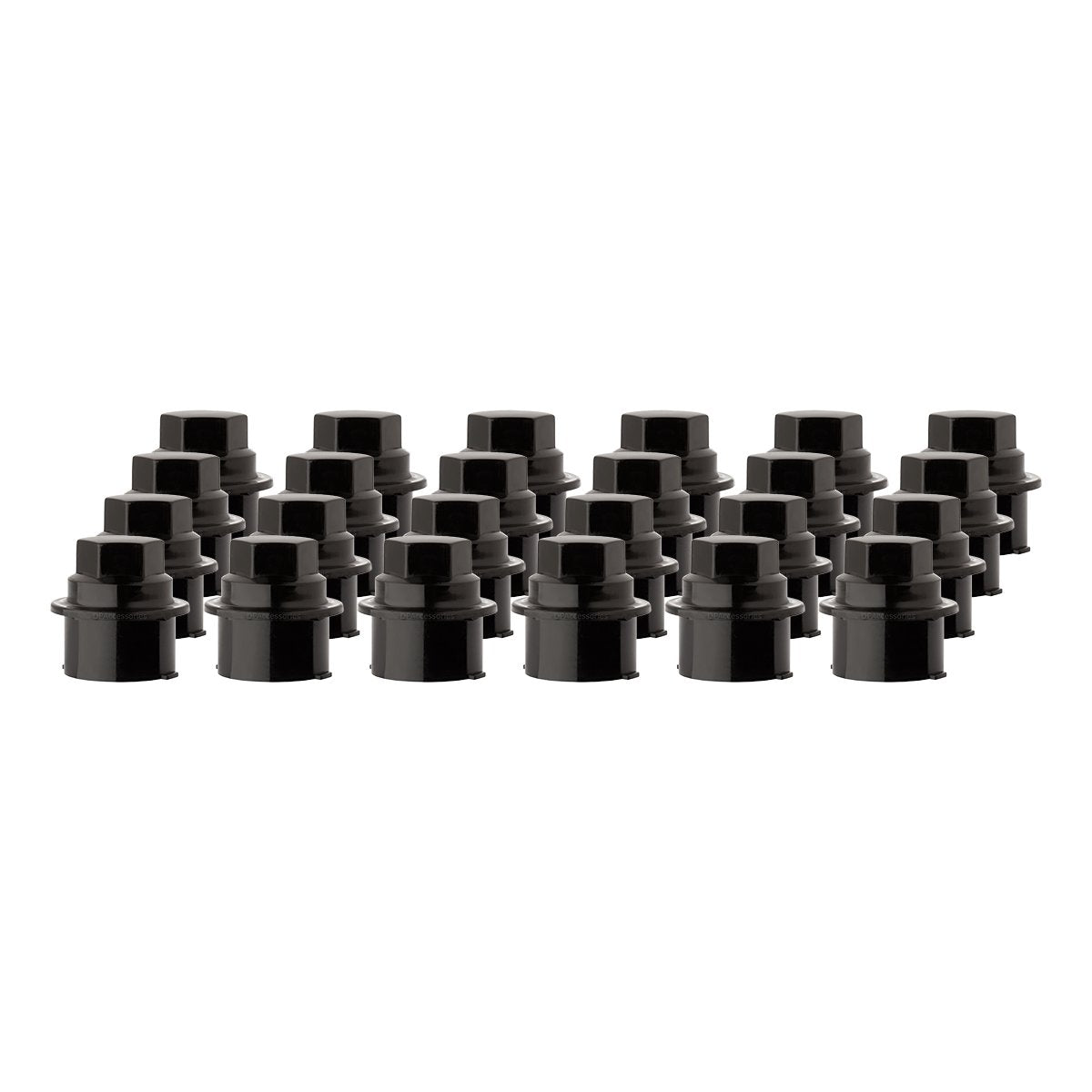 Dpaccessories Black Wheel Lug Nut Cap Cover For Chevrolet And Gmc - 24 Pack Cc-3B-P-Obk05024
