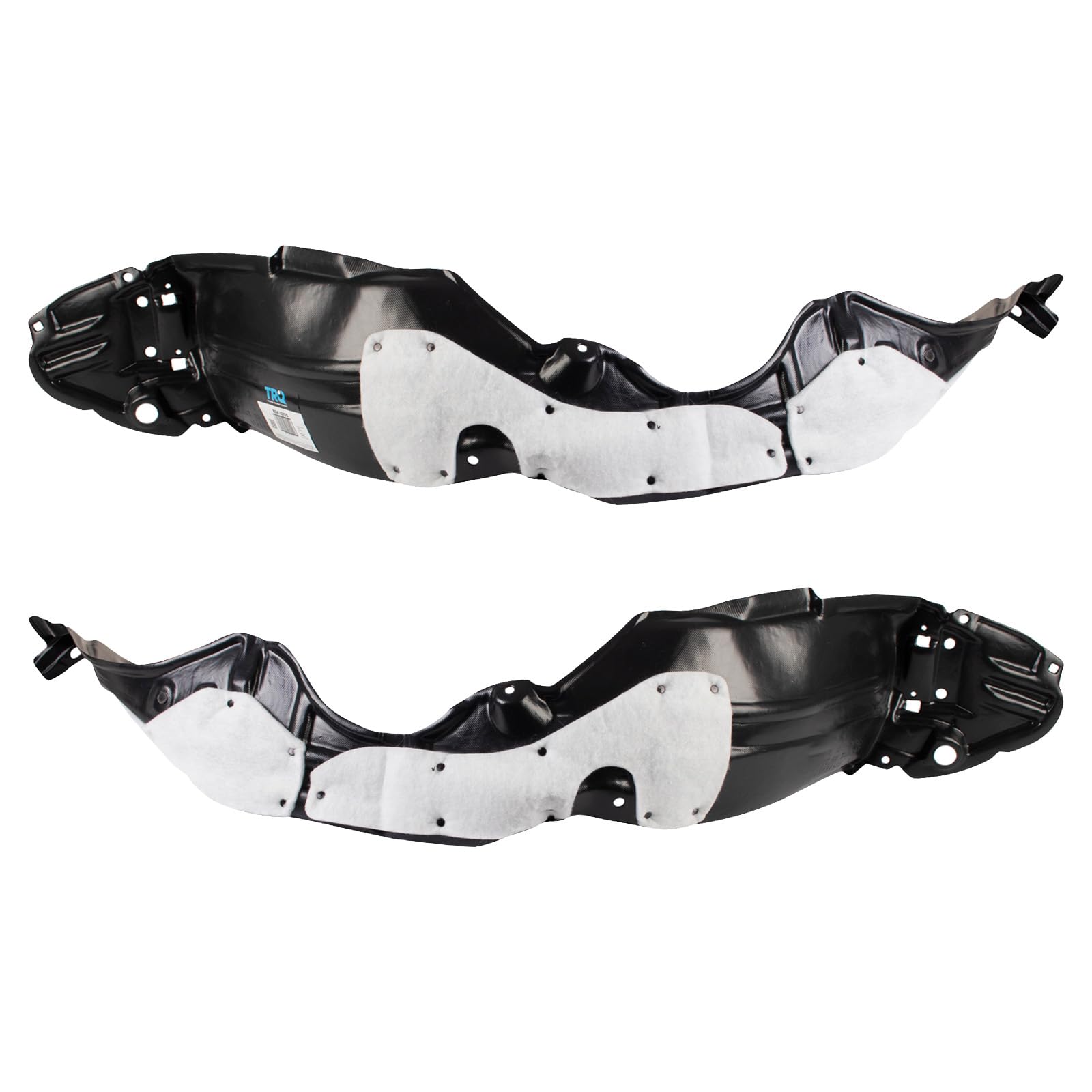 Trq Inner Fender Liner Set Compatible With 2012-2014 Toyota Prius C To1248186 To1249186