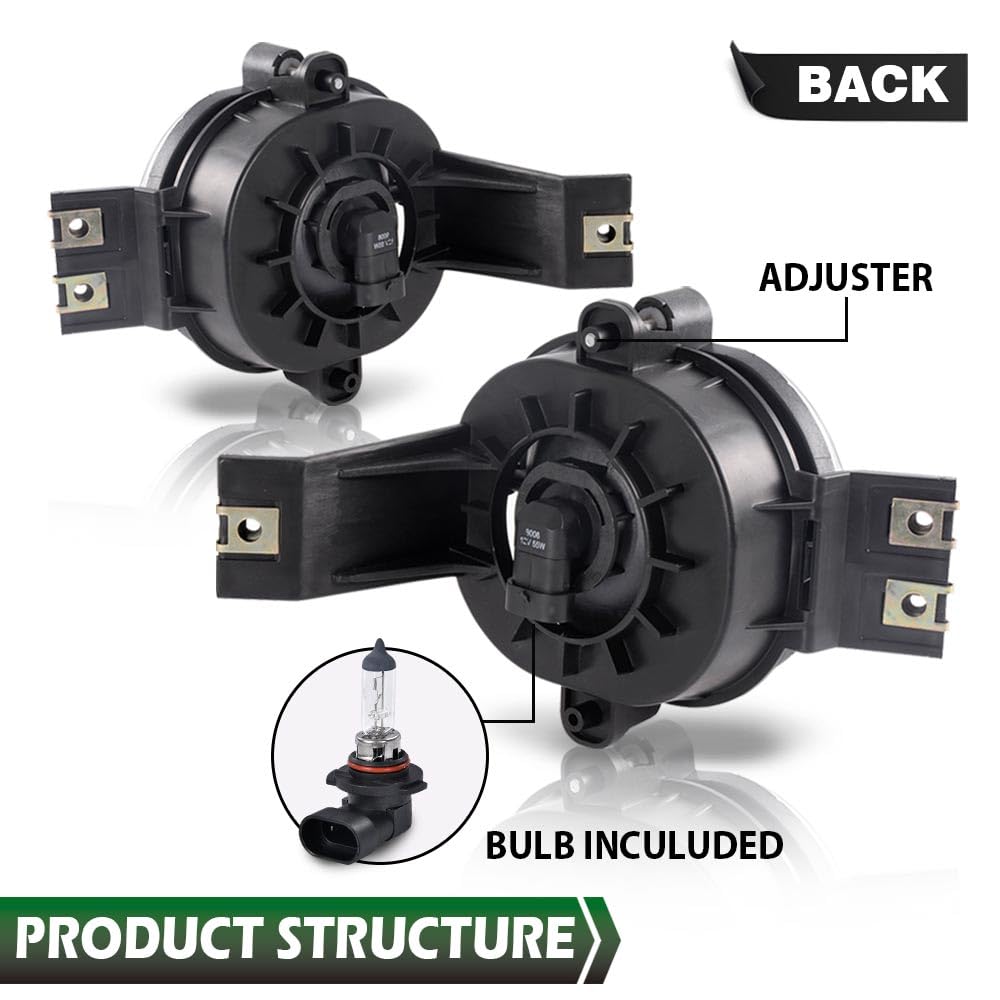 Grand Orange Bumper Driving Fog Lights Lamp Kit Compatible With Dodge Ram 1500 2500 3500 2002-2008 Clear Lens Driver And Passeng