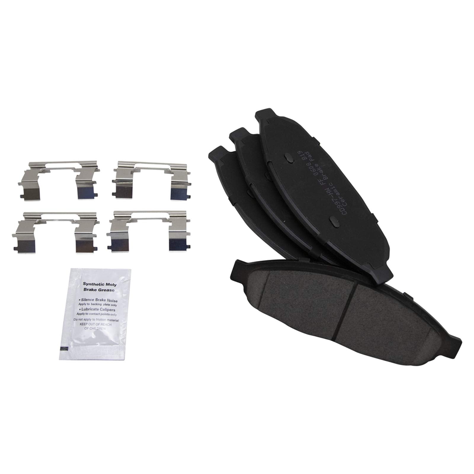 TRQ Front Brake Pads Ceramic Compatible with 2004-2008 Chrysler Pacifica