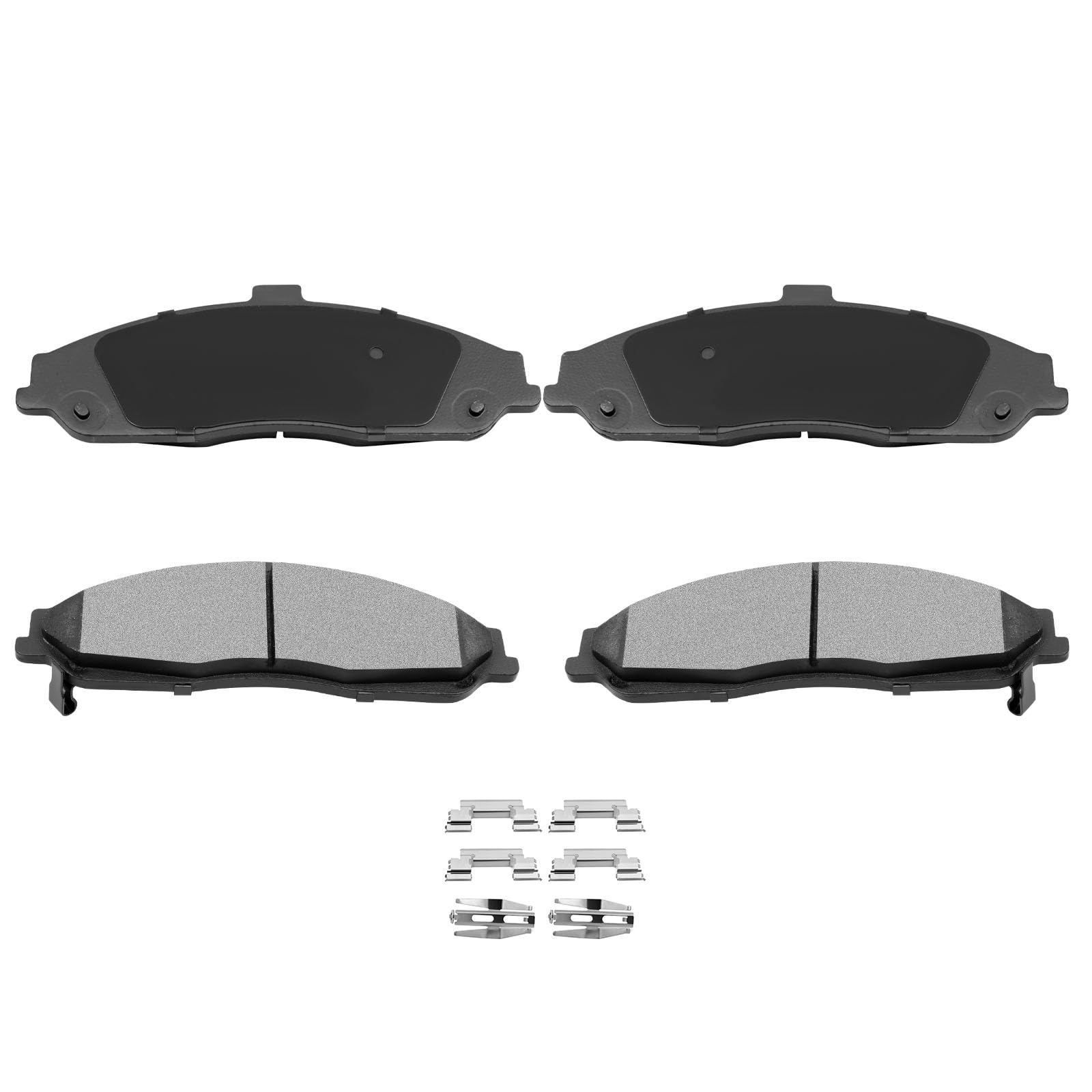Automuto 4Pcs Front Semi-Metallic Disc Brake Pads Set D731 For Cadillac Xlr 2004-2009,For Chevrolet Corvette 1997-2004 2006-2013
