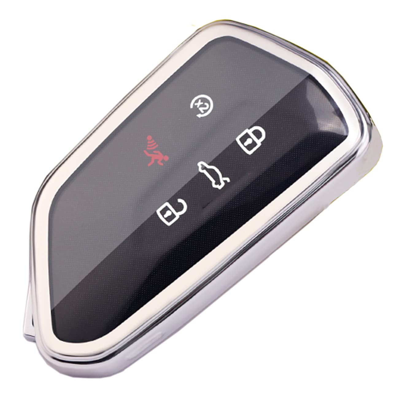 Key Fob Cover Fit For Volkswagen Vw Mk8 Golf/Gti Skoda Octavia Soft Tpu Remote Holder Skin Protector Jacket Keyless Entry Sleeve Accessories (Silver)