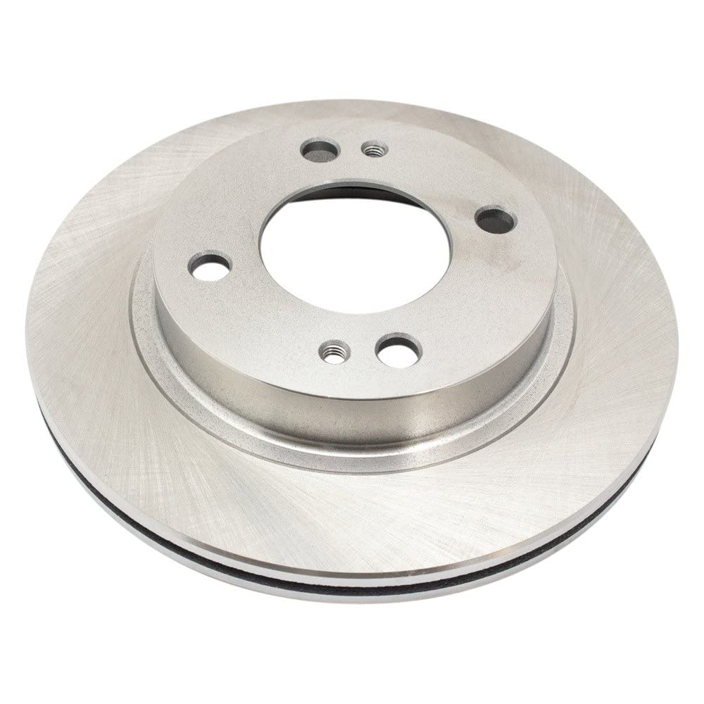 Trq Front Brake Rotors Set Vented Compatible With 2014-2015 Mitsubishi Mirage