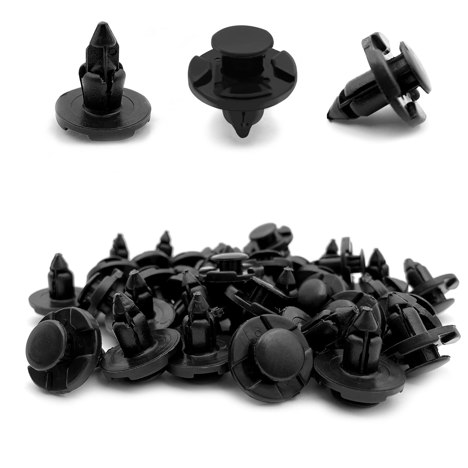 20Pcs Fender Trim Panel Bumper Shield Retainer Fastener Nylon Replaces Nissan Oem 01553-09321 Compatible With Mr328954