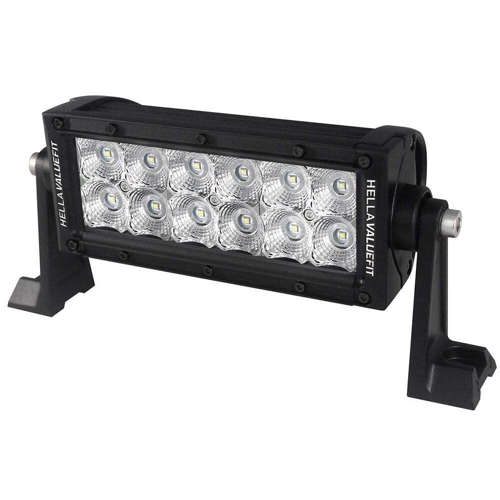 Hella Marine Value Fit Sport Series 12 Led Flood Light Bar - 8'' - Black