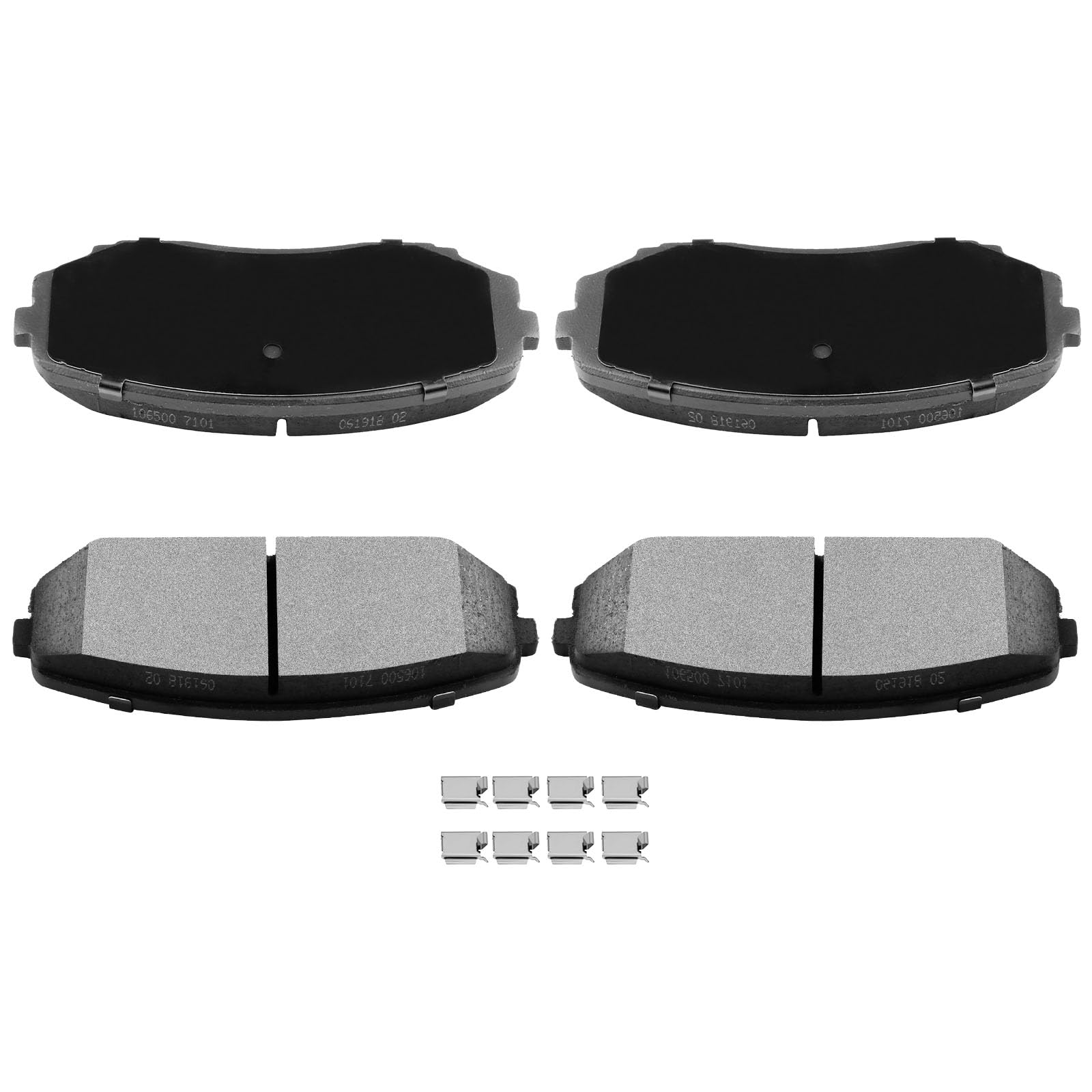 Automuto 4Pcs Front Ceramic Disc Brake Pads Set D1258 For Ford Edge 2007-2015, Lincoln Mkx 2007-2015, Mazda Cx-5 2019-2021, Cx-9