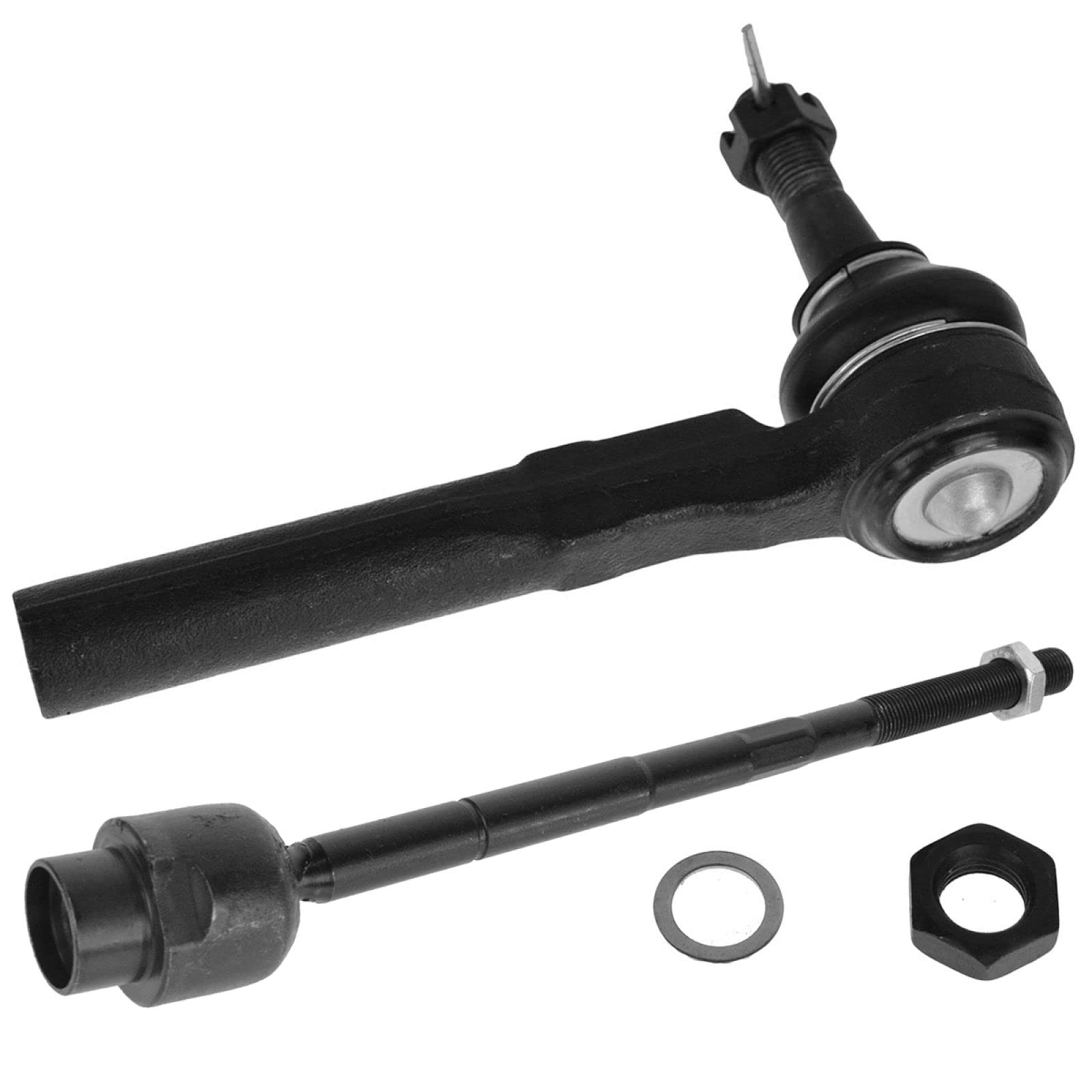 TRQ Front Inner and Outer Tie Rod Set Compatible with 2004-2005 Chevrolet Classic 1997-2003 Malibu 1999-2004 Oldsmobile Alero 19