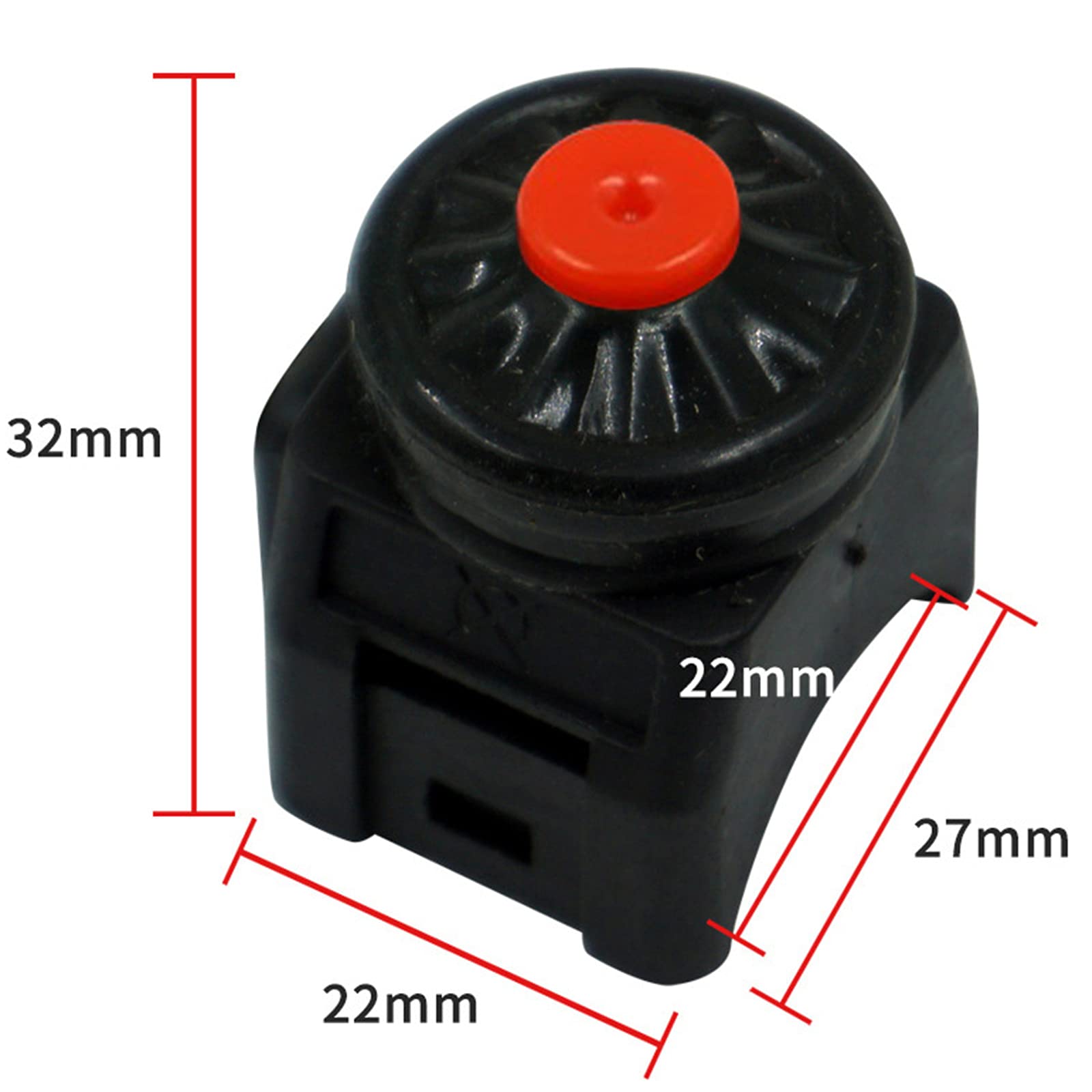 Universal Motorcycle Kill Stop Switch Horn Button Motorbike Switch Handlebar For Atv Dirt Bike 7/8Inch 22Mm (Pack Of 2) (Red)