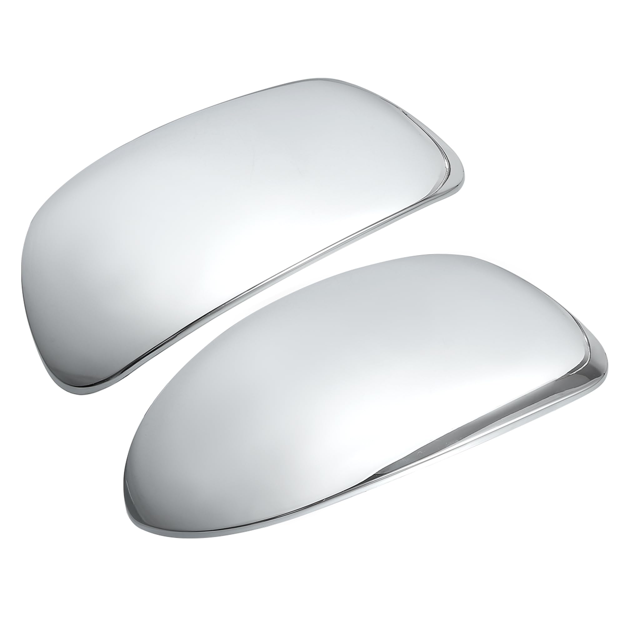 ACROPIX Car Exterior Mirror Cover Cap Overlay Fit for Chevrolet Silverado Suburban for GMC Sierra Yukon - Pack of 2 Chrome Plate