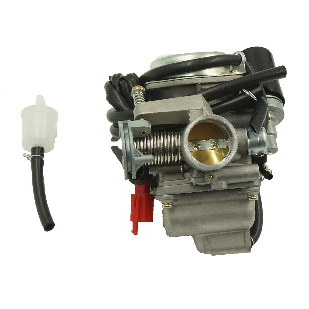 Glixal ATMT1-0741 GY6 125cc 150cc 26mm Bore Carburetor Carbs with Electric Choke for 157QMJ 152QMI Engine Scooter ATV Go-Kart Mo