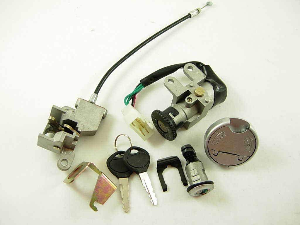Bubbacare Ignition Lock Cylinder Kit Gy6 50Cc 139Qmb 139Qma Scooter Moped Parts #62401 Y