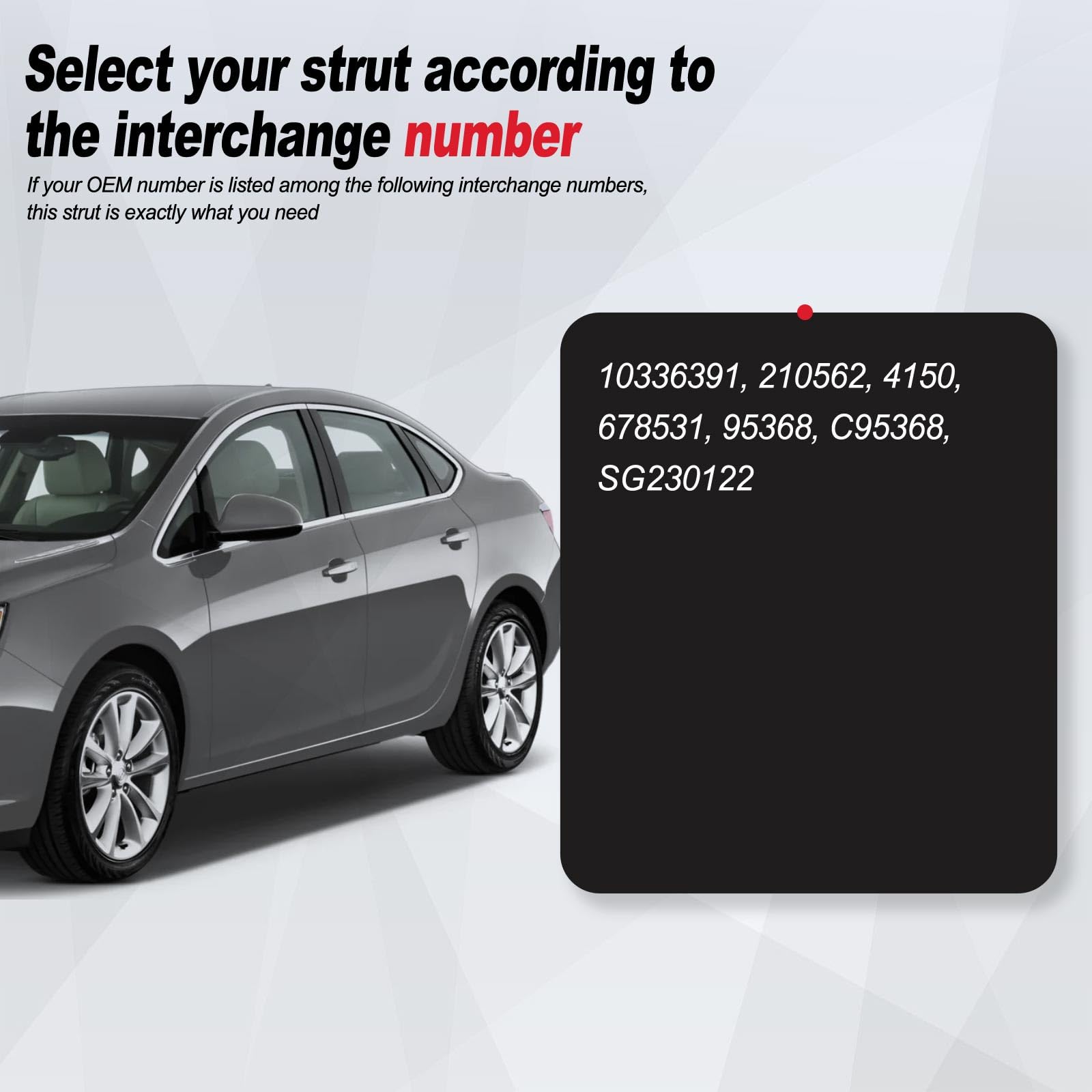 Vepagoo 4150 Front Hood Struts Compatible For 2005-2007 Buick Allure & 2005-2007 Buick Lacrosse Gas Shock Lift Supports, Sedan 4